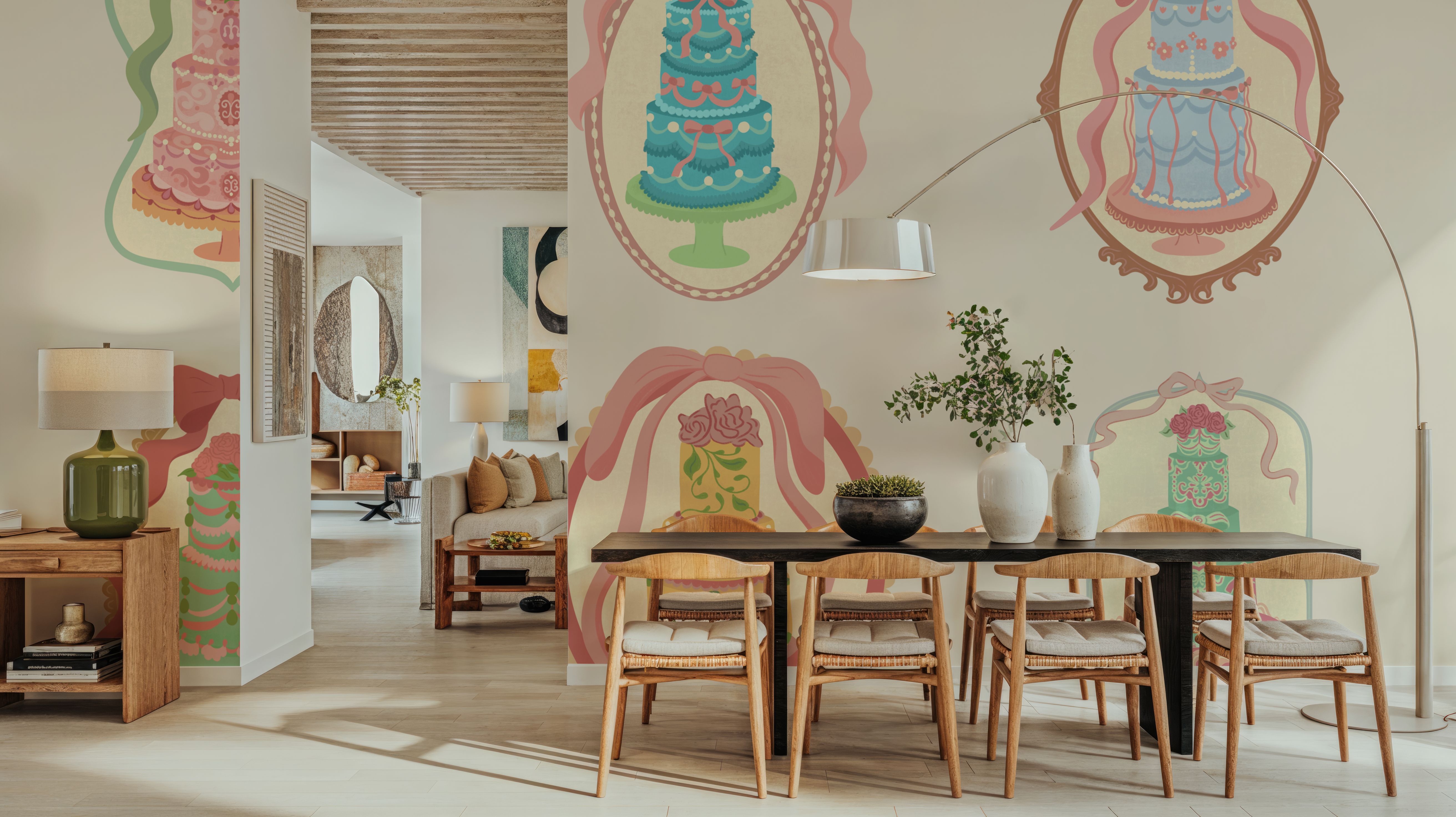 Rococo Cakes, Wallpaper