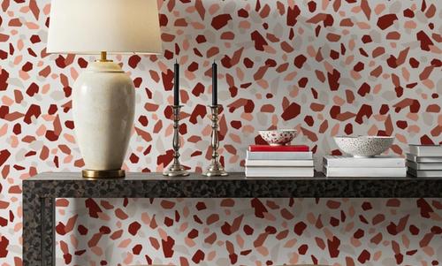 Terrazzo, Pink and Brick