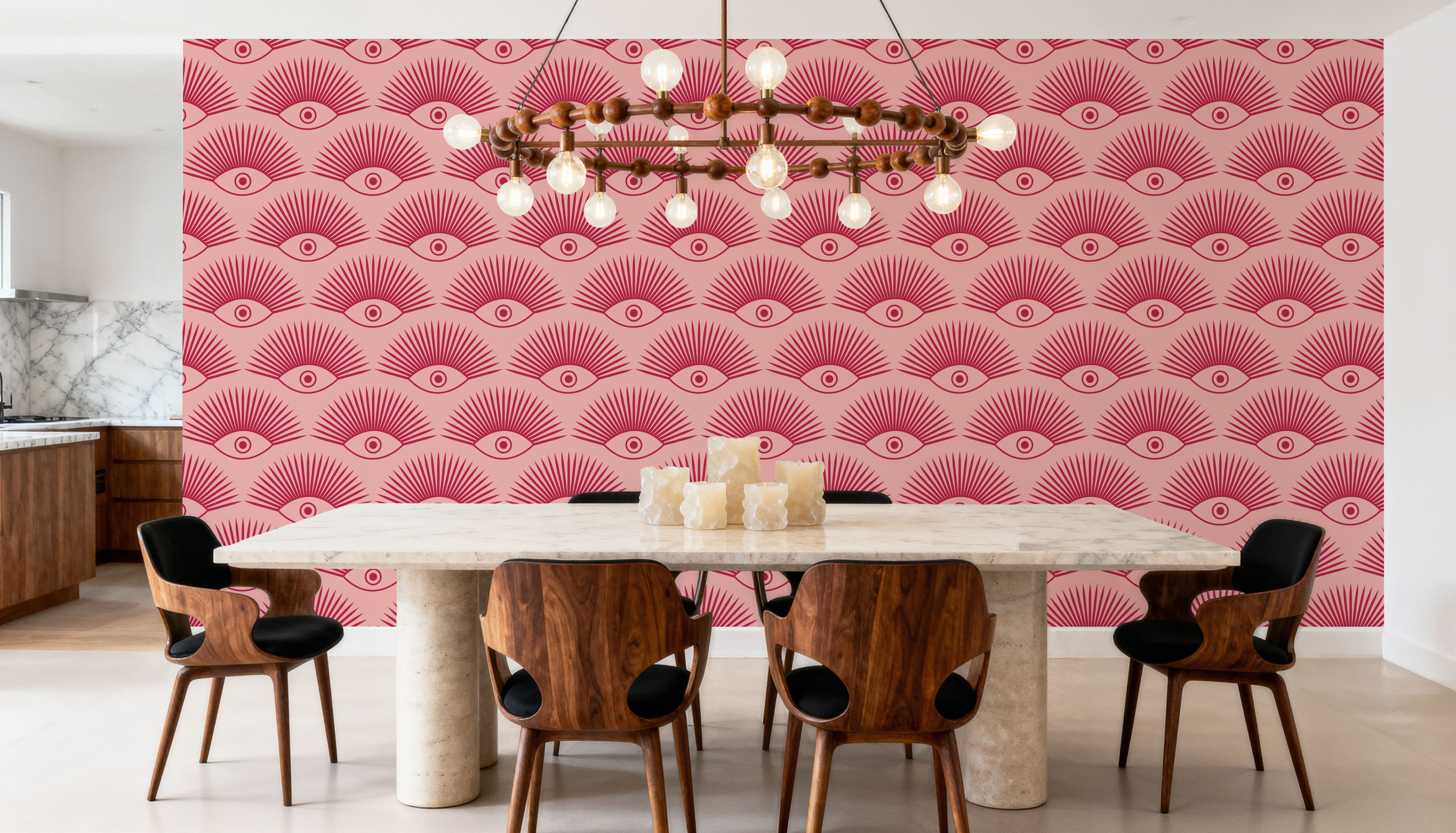 Art Deco Eye, Pink