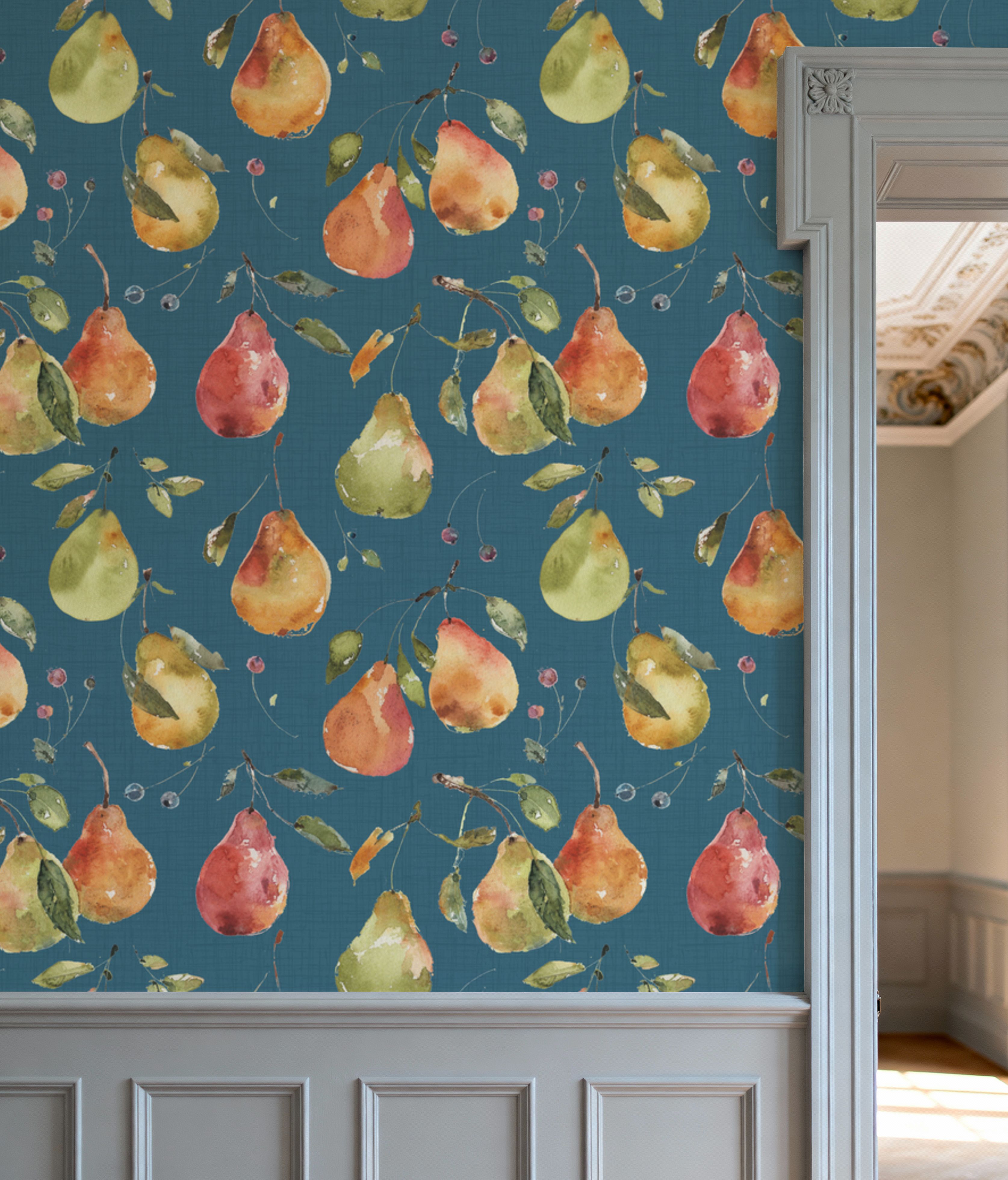 Time to Share Pears Blue
