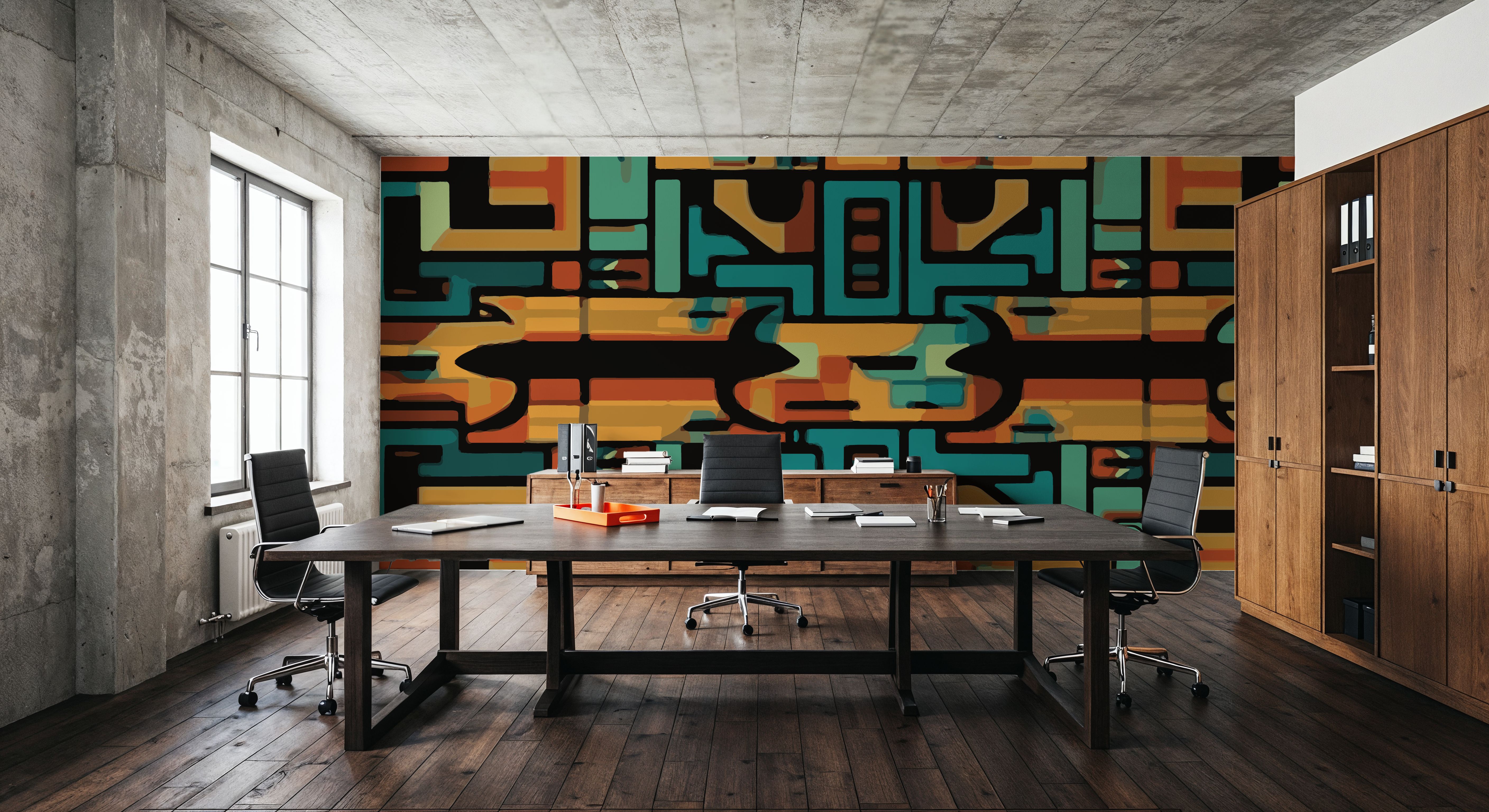 Map of Pyramids, Papel pintado