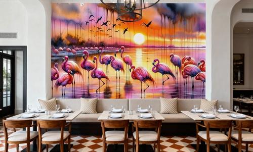 Flamingo Sunset