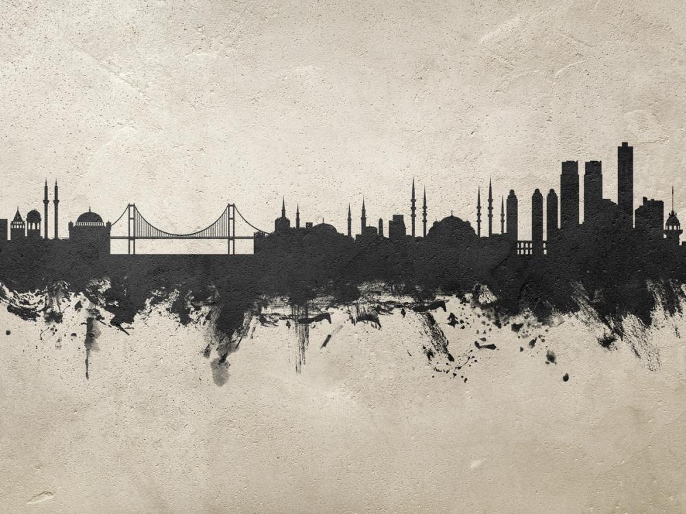 Istanbul Turkey Skyline Concrete