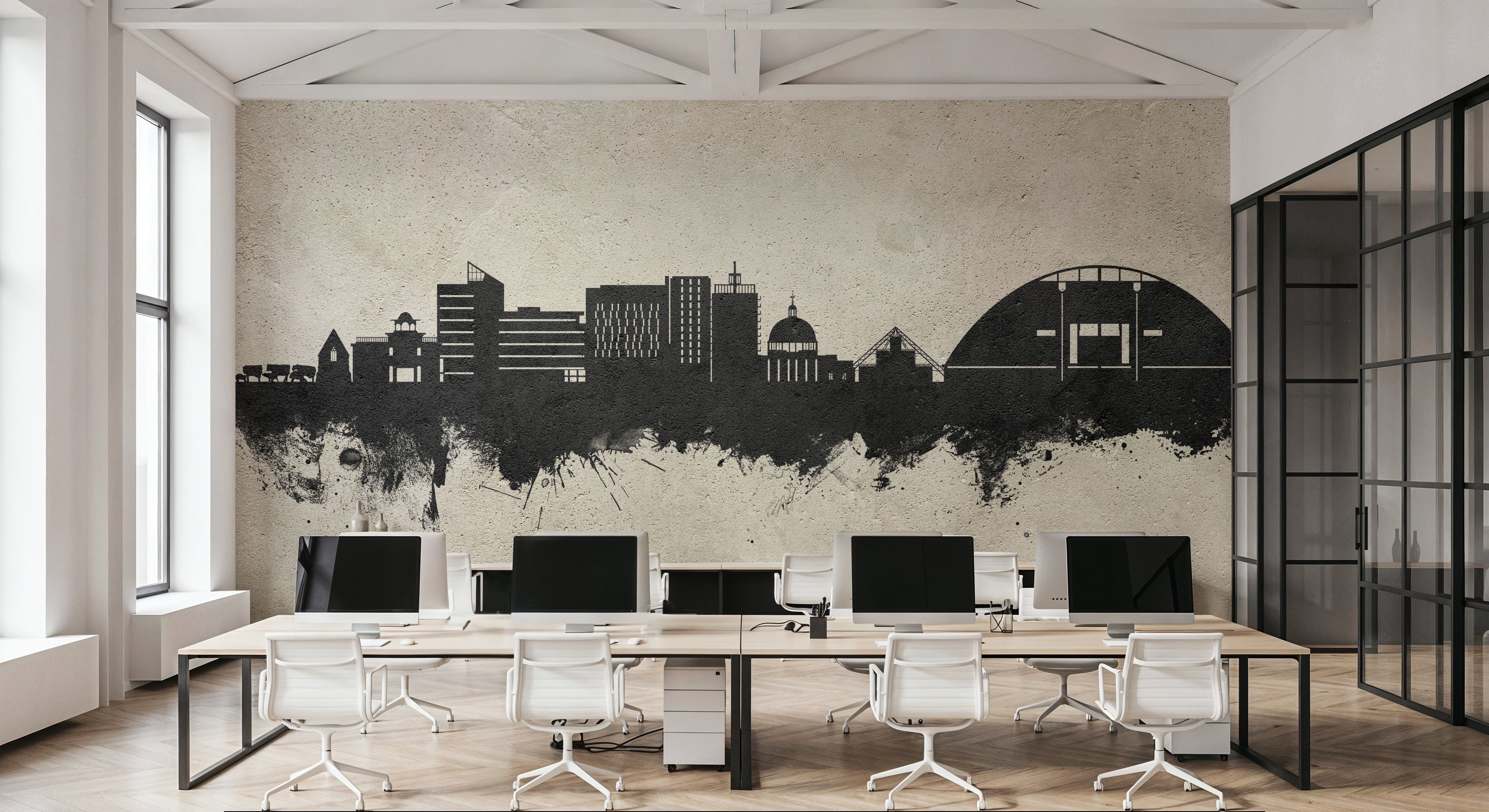 Milton Keynes England Skyline Concrete