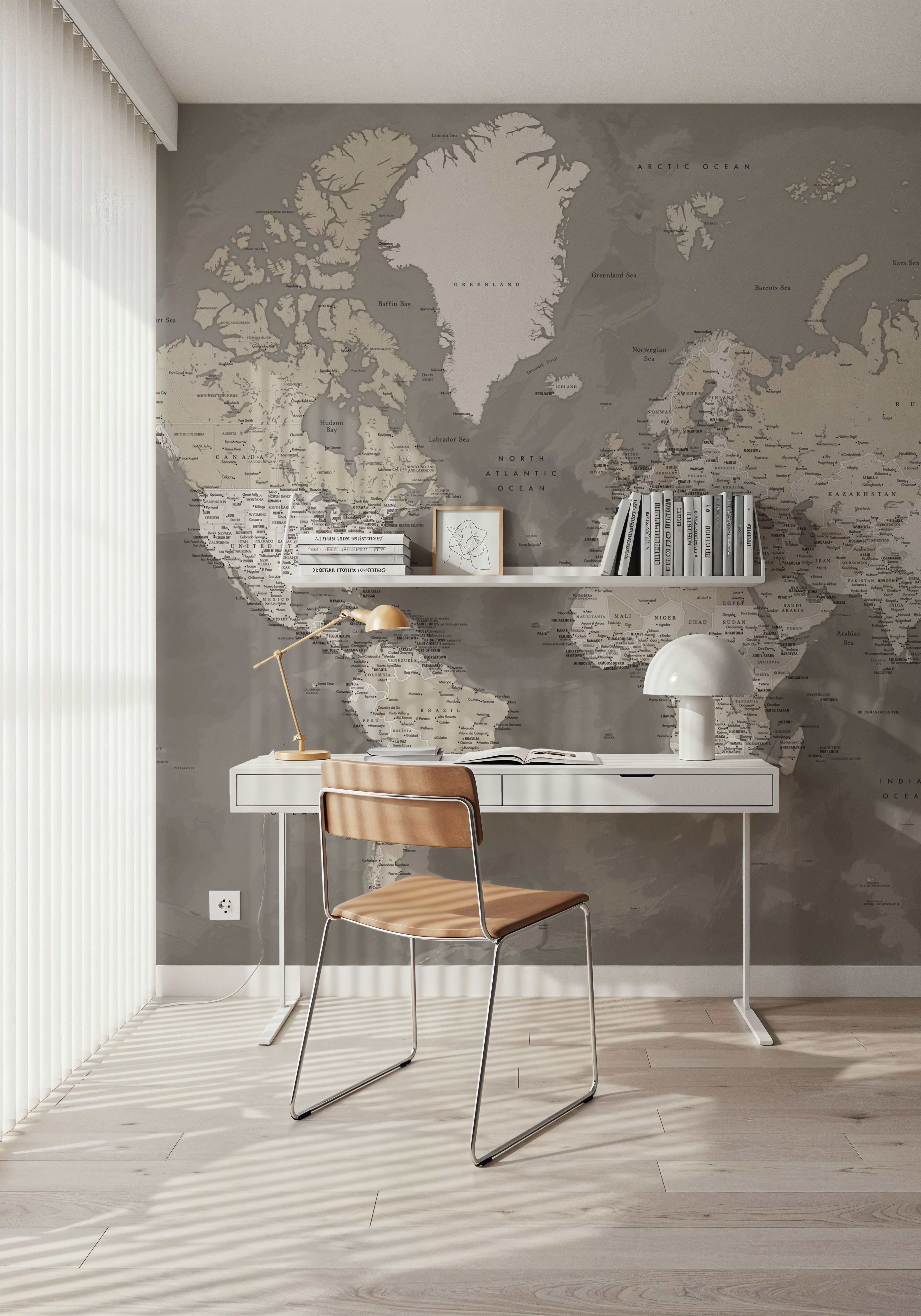 World Map Cities - Davey