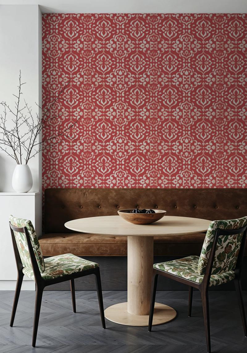 Spicy Petals Red tapet 100% PVC-fri och giftfri