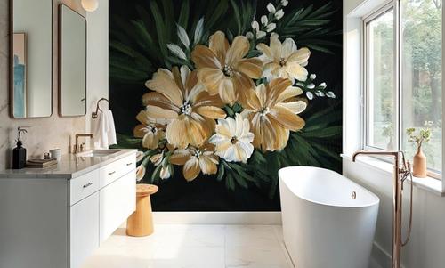 Moody Golden Florals