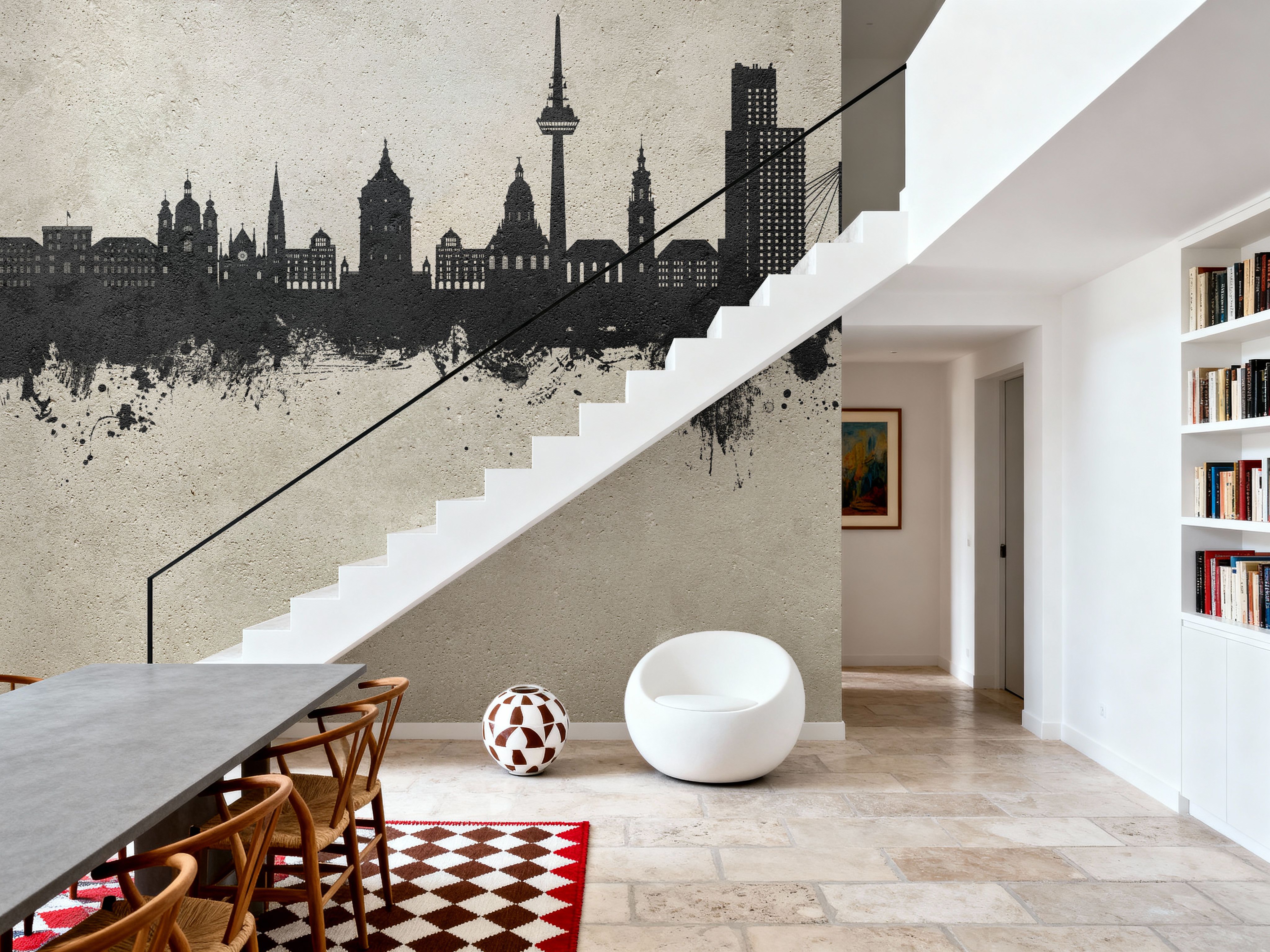 Mannheim Germany Skyline Concrete