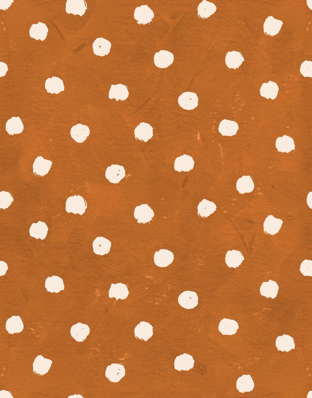 Autumn Dots Light Brown