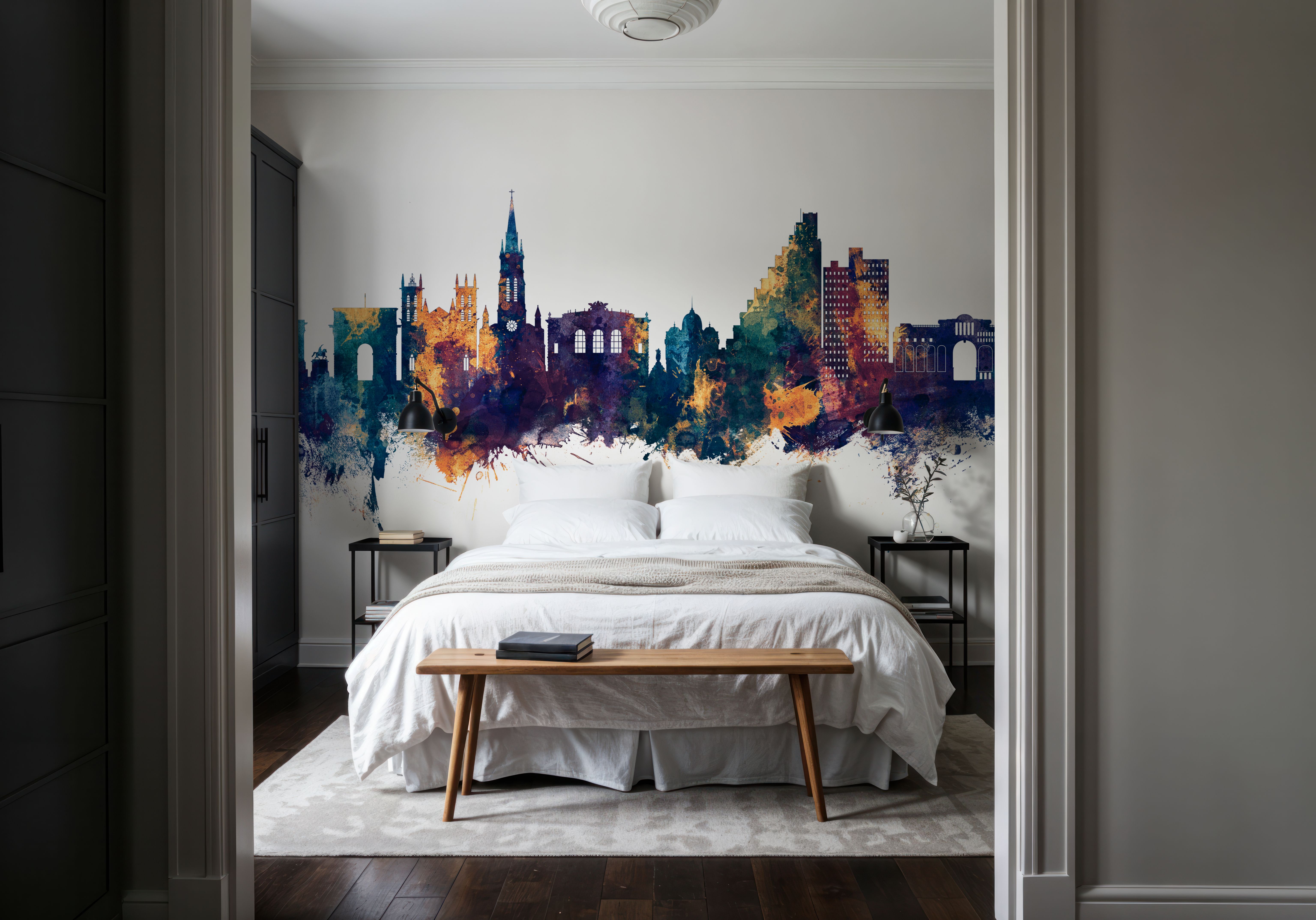 Montpellier Skyline Blue & Bronze