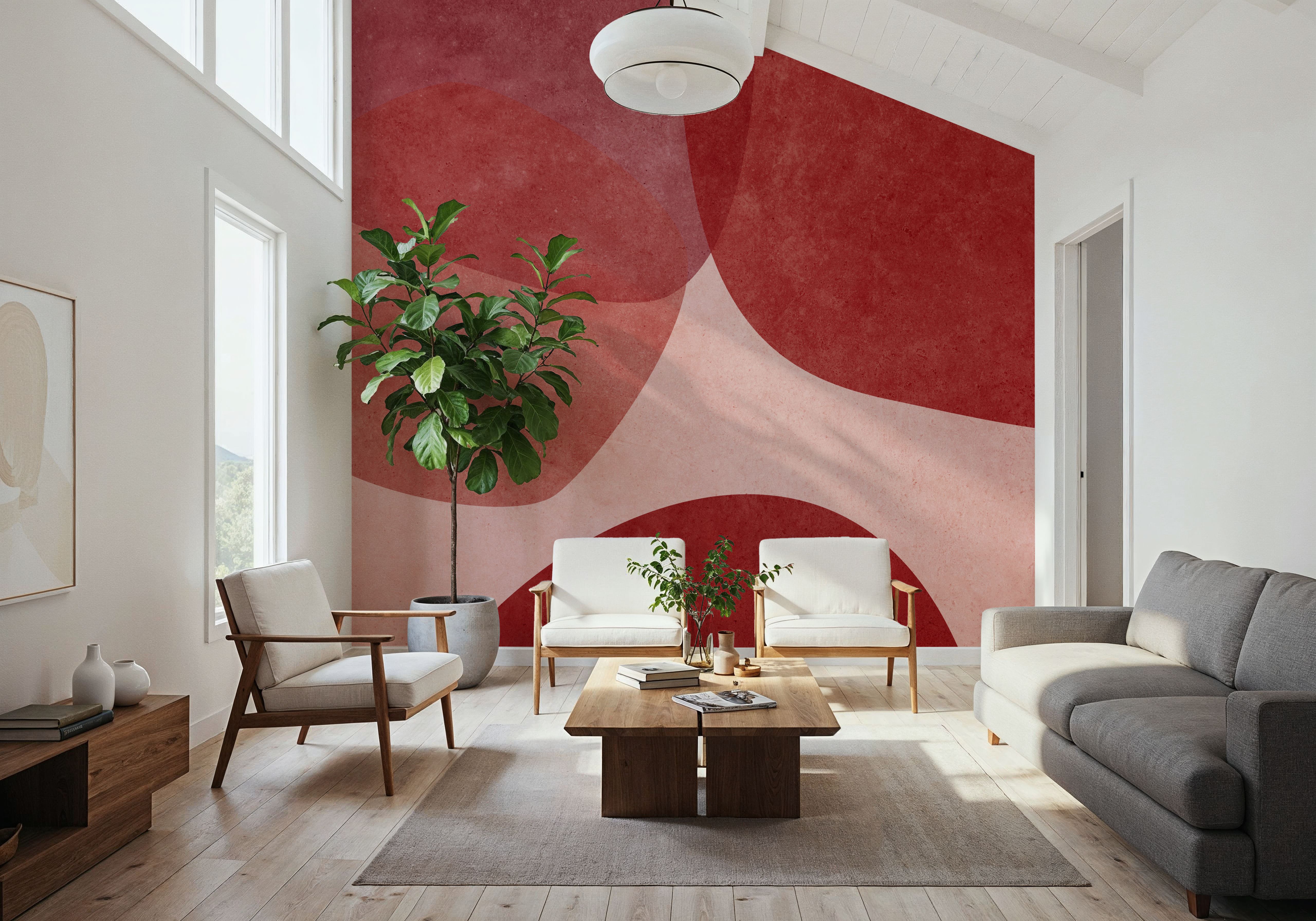 Embracing Shapes, Cherry Red
