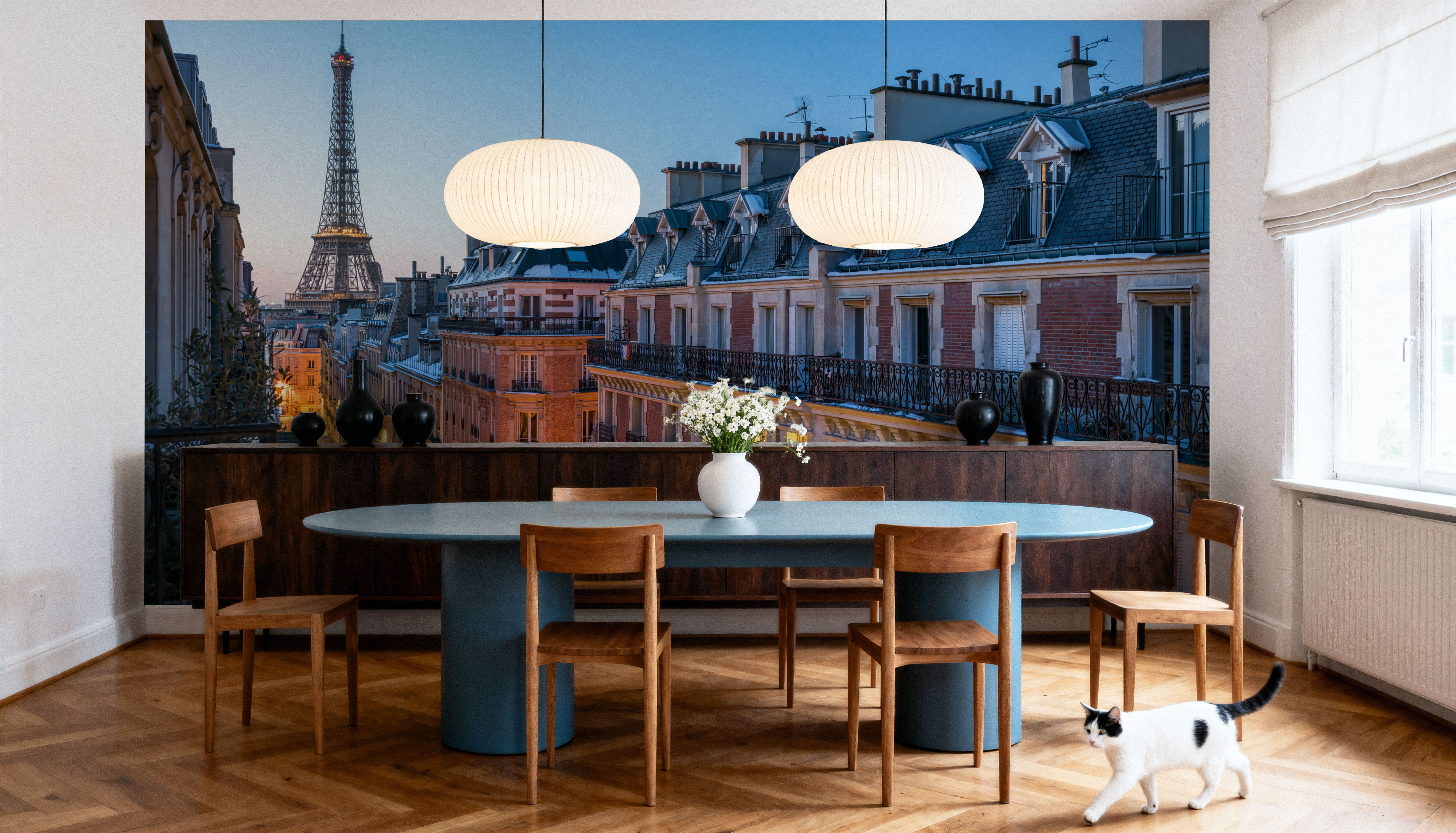 Waking Up in Paris, Tapet