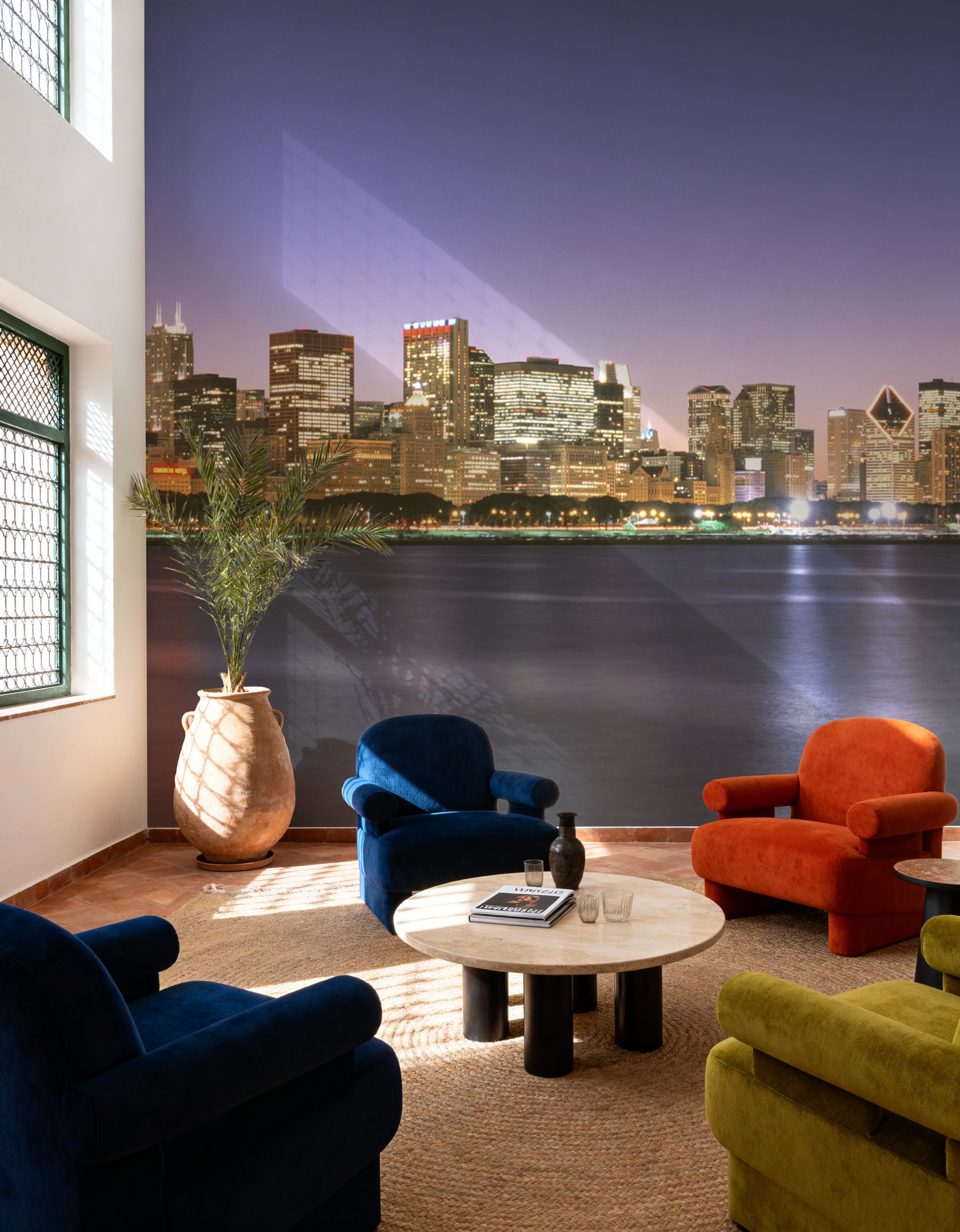 Twilight Skyline Silhouette