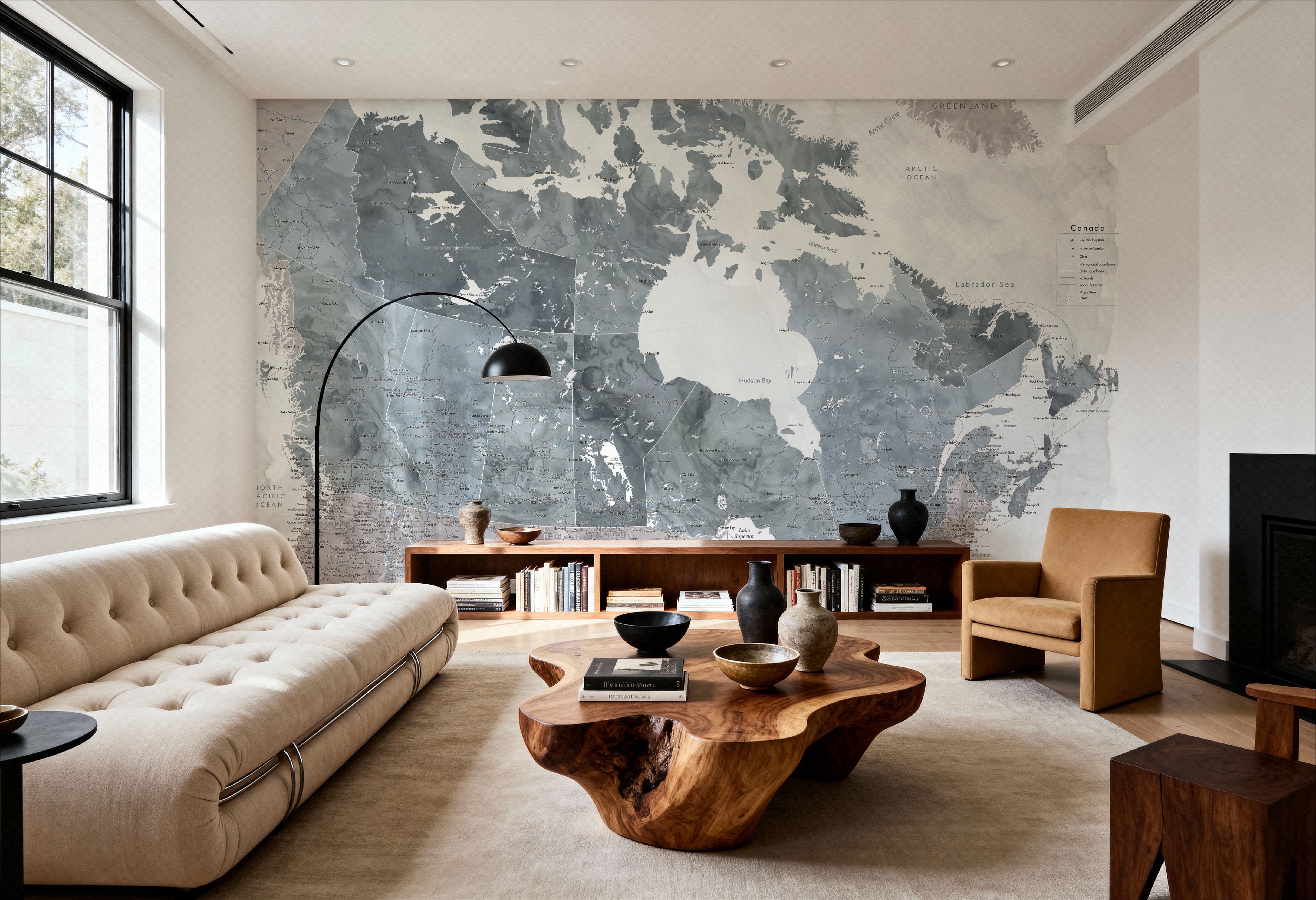 Canada Map Detailed - Estela, Wallpaper