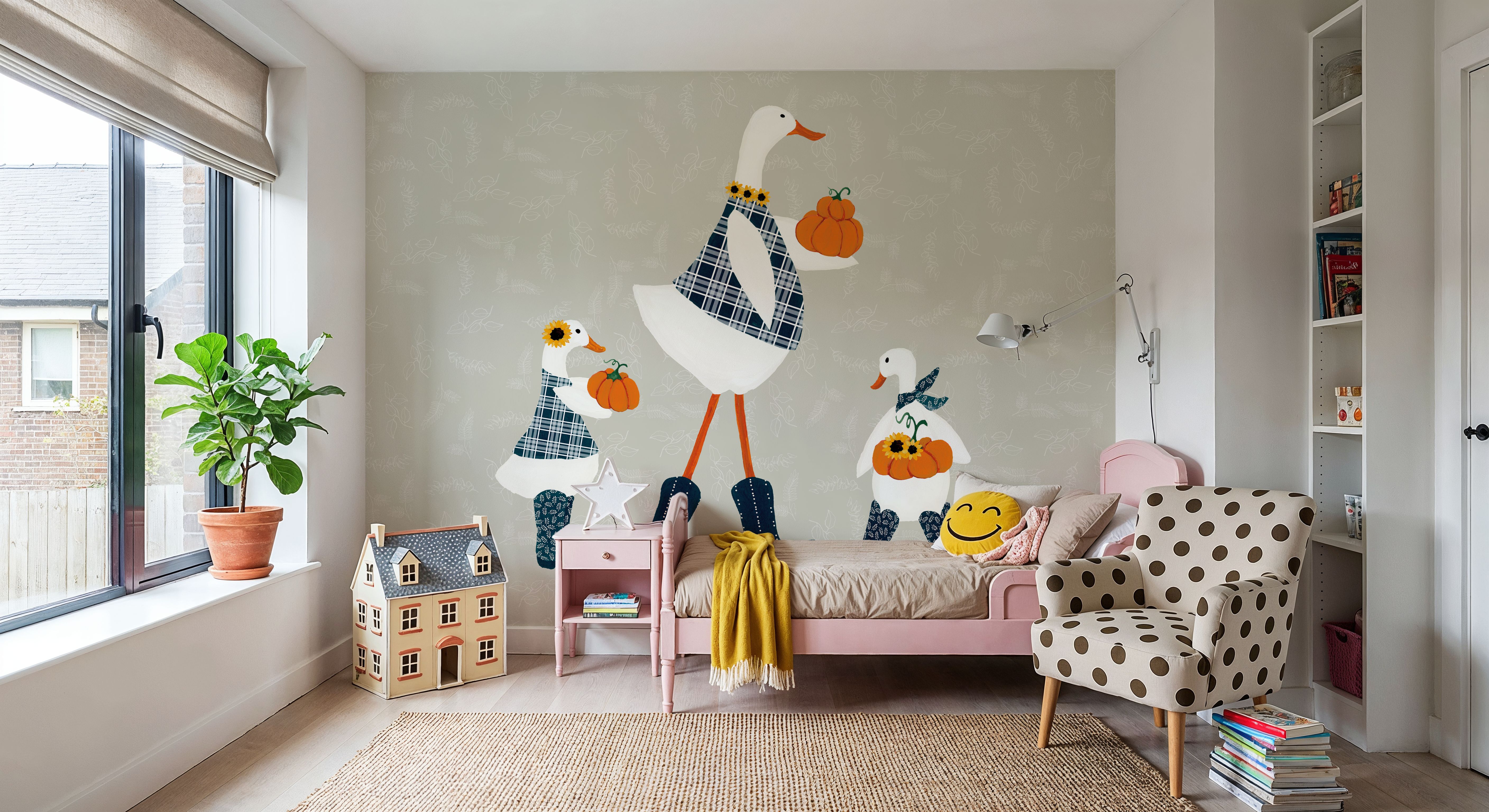 Ducks in the Pumpkin Patch X