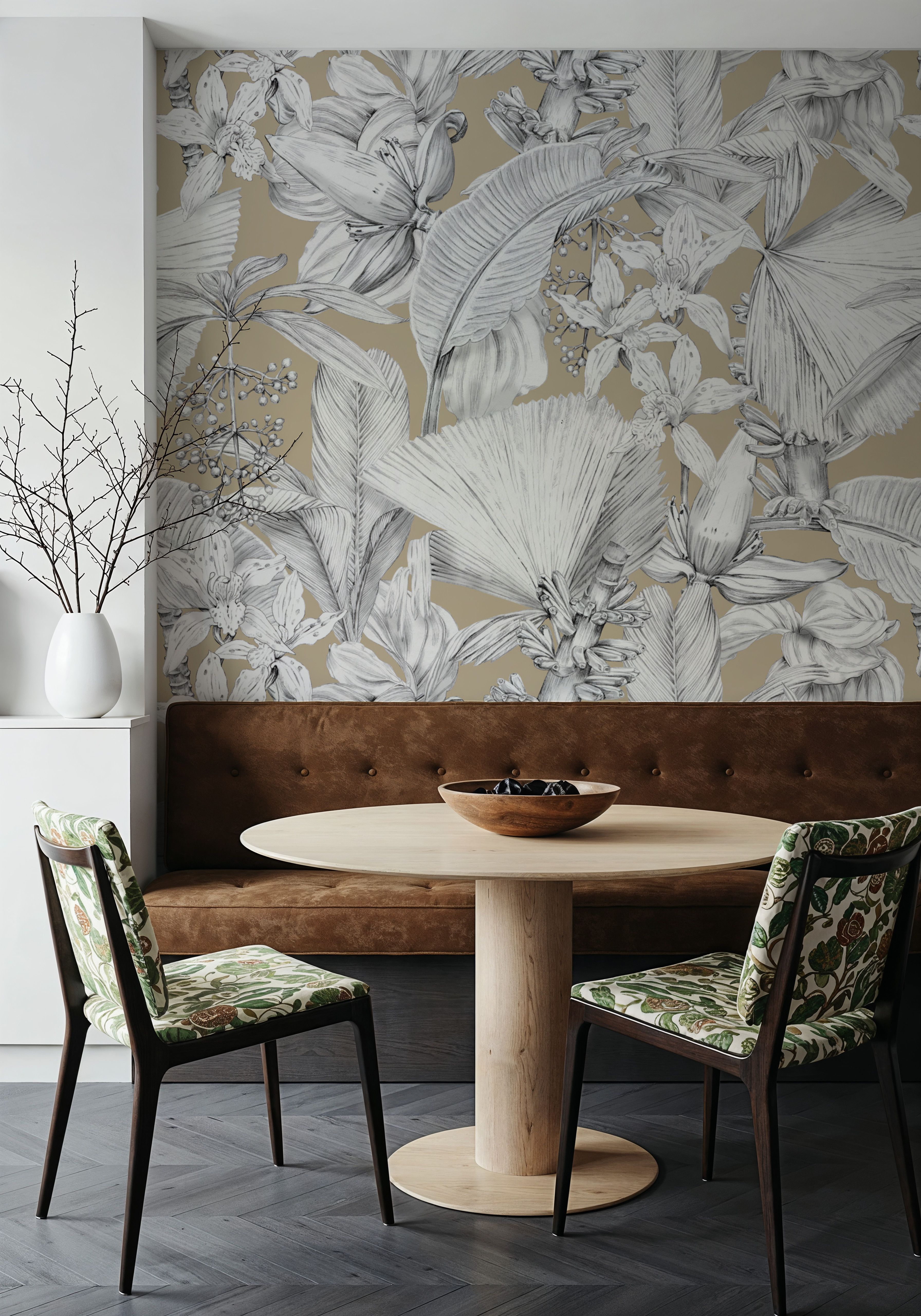 Maui, Beige, Wallpaper