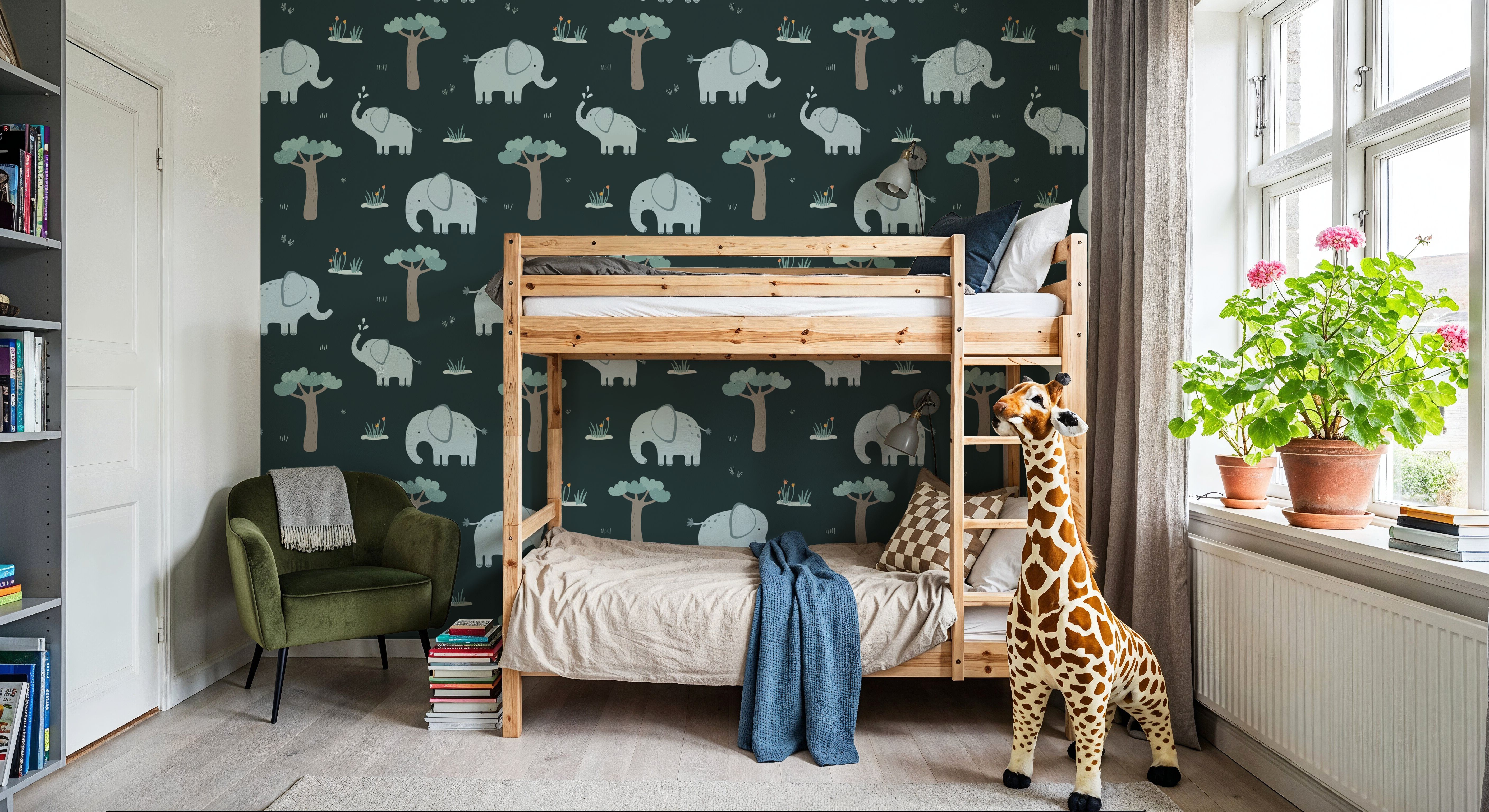 Elephant Greetings Illustration