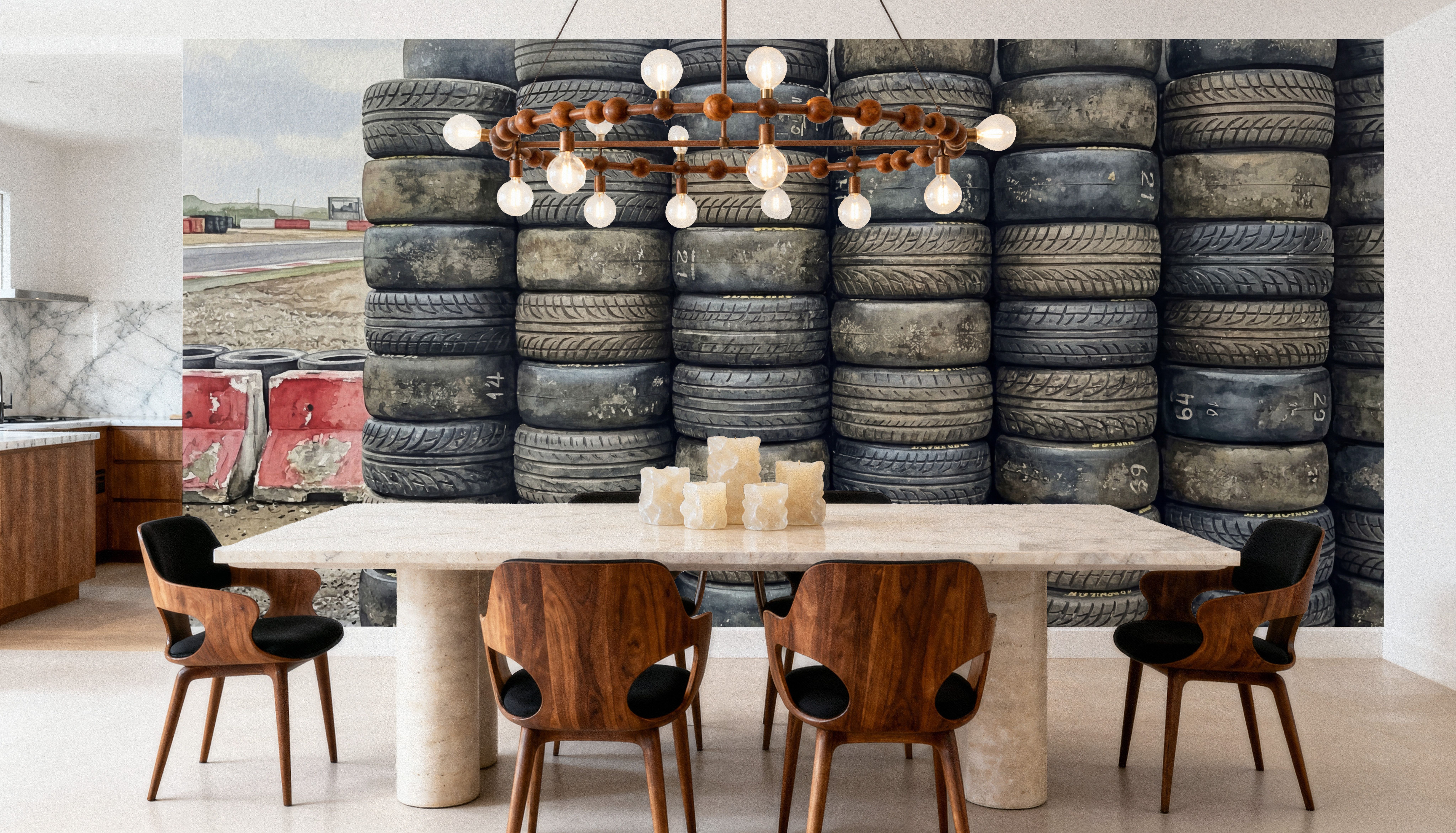 Tire Wall - Stacked Series