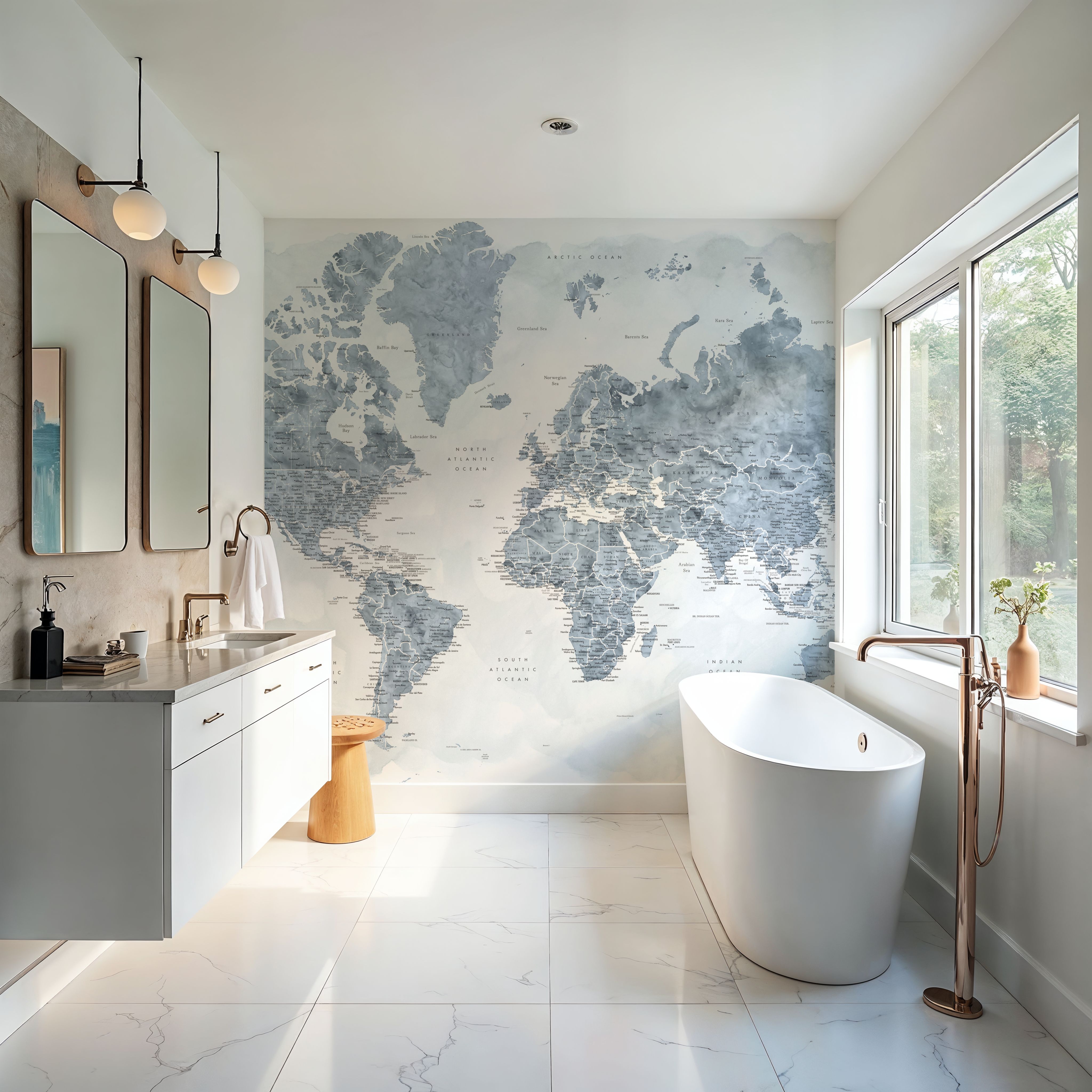 World Map Cities - Jacq