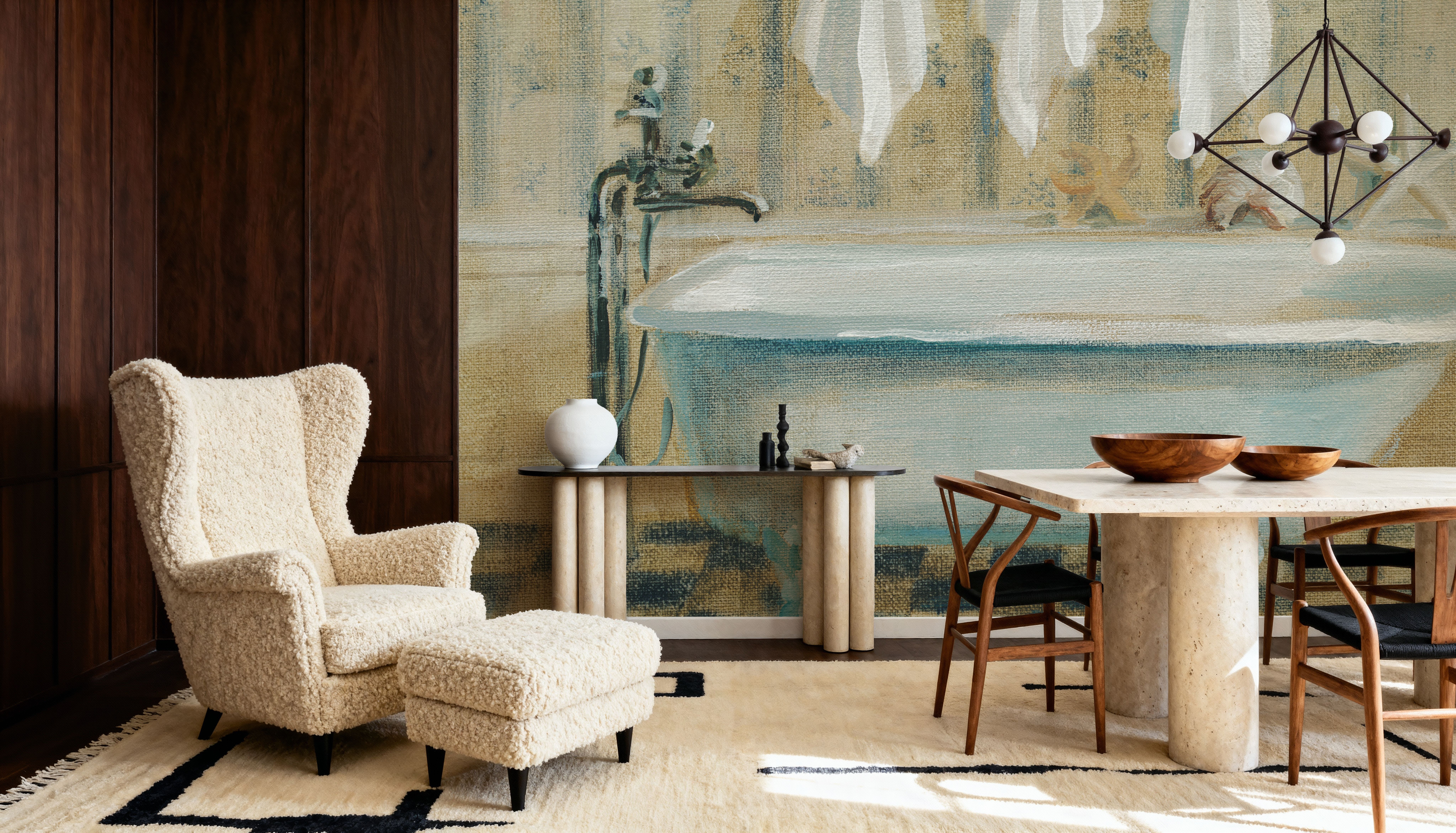 Victorian Bath III, Wallpaper