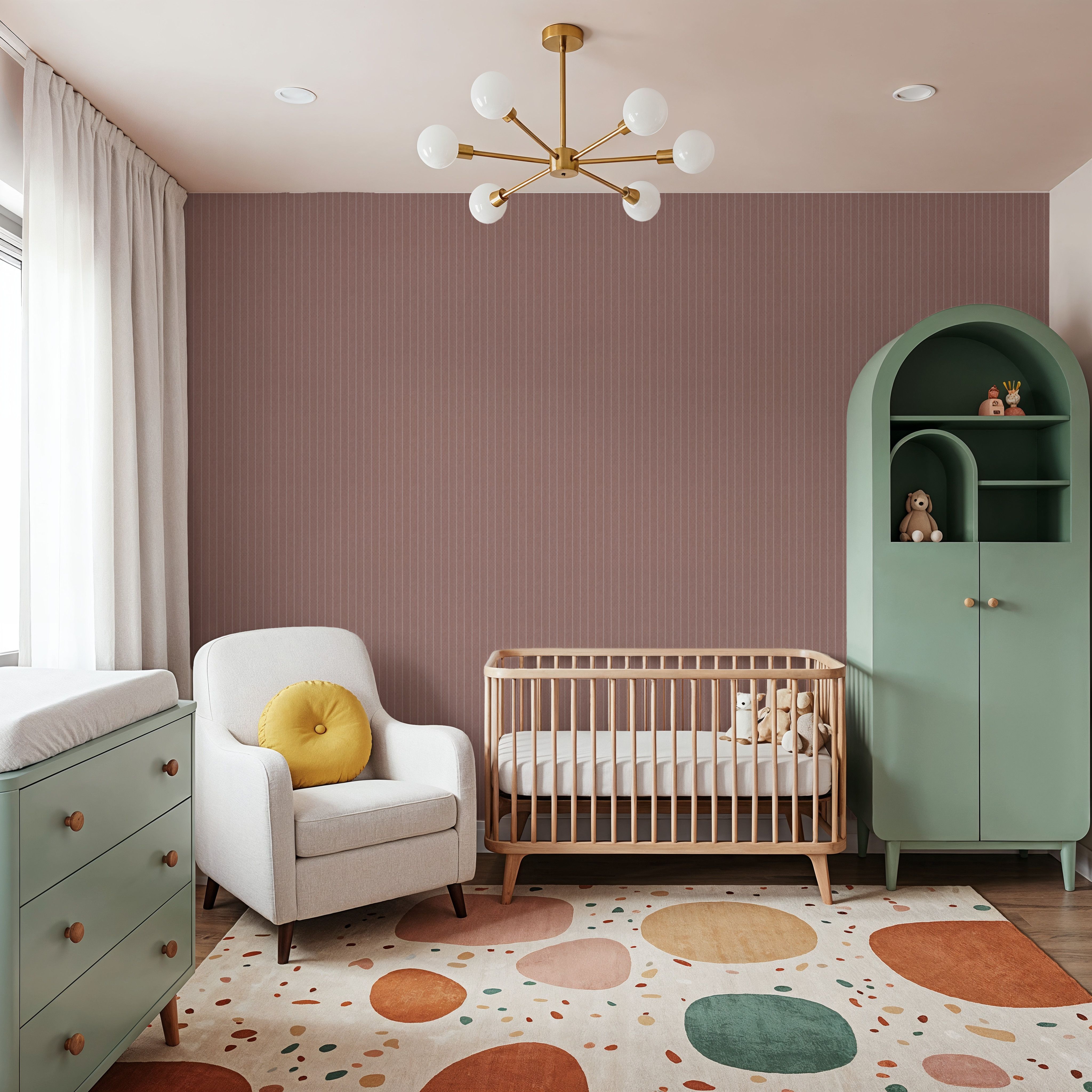 Tailor's Pin Stripe, Brick Dust