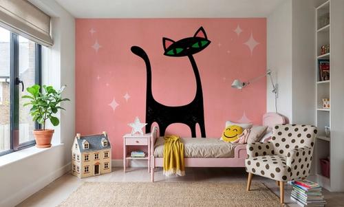 Retro Cat, Pink