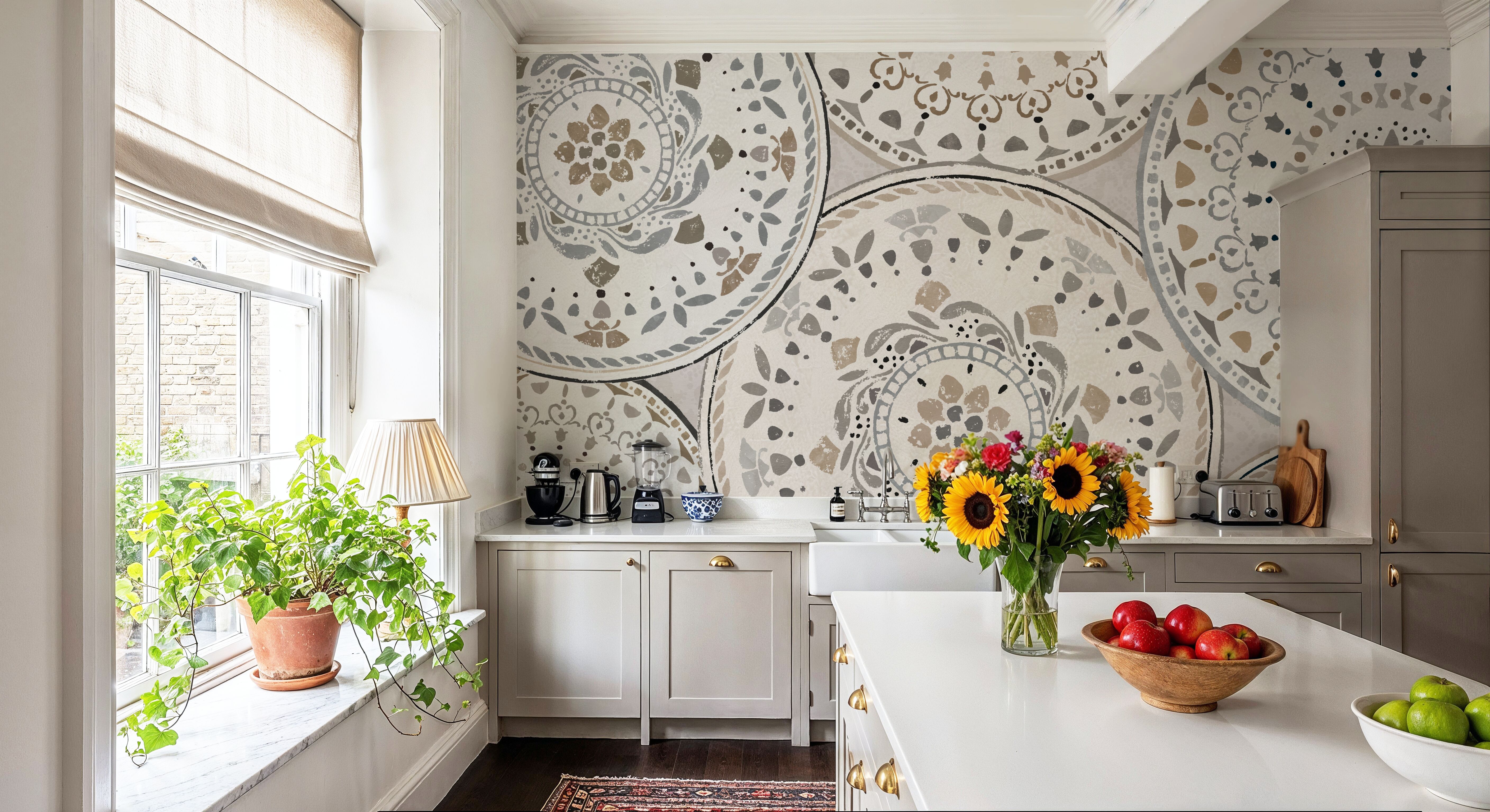 Spanish Impressions Gray, Wallpaper