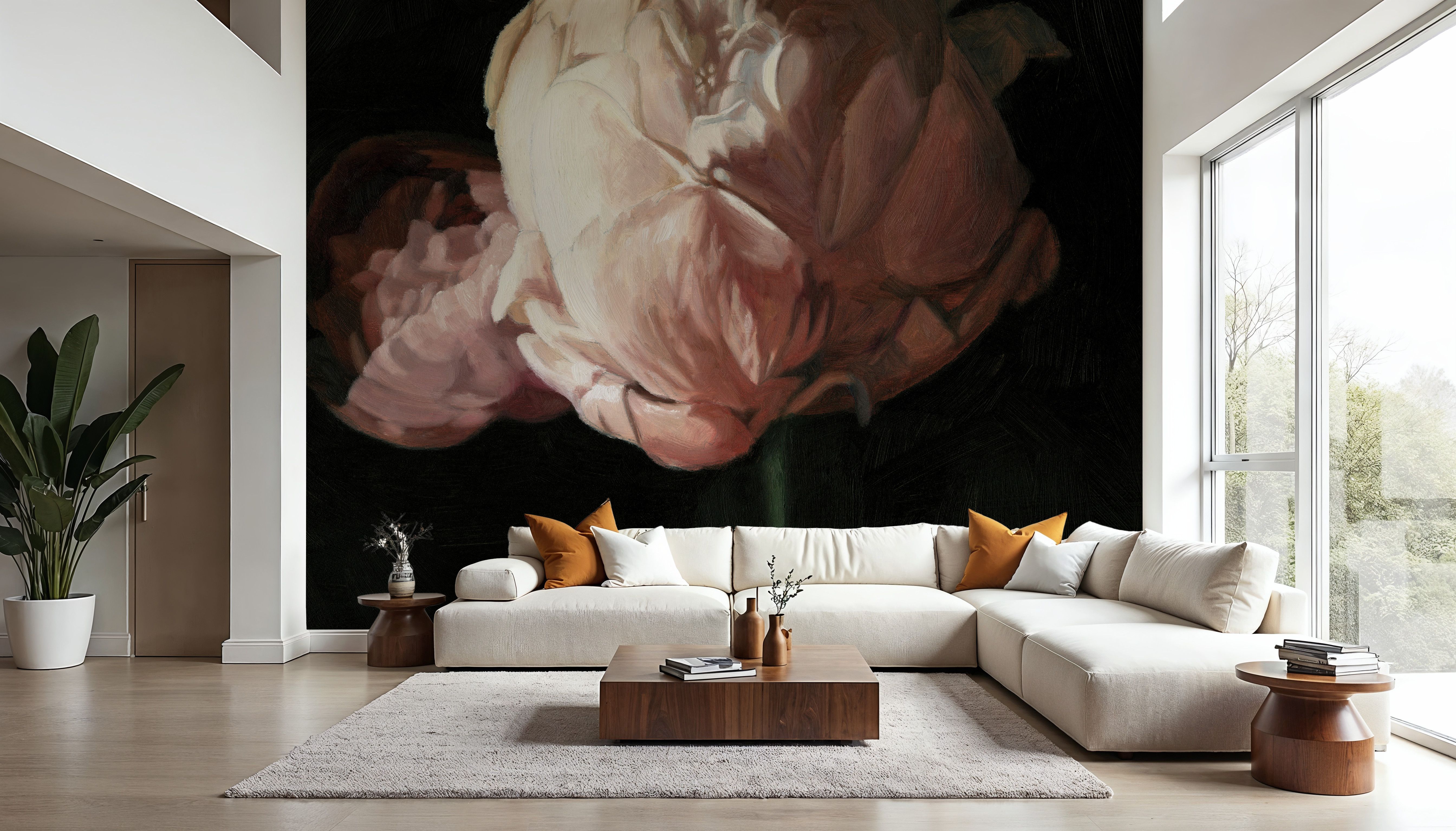 Peony in Bloom, Tapet