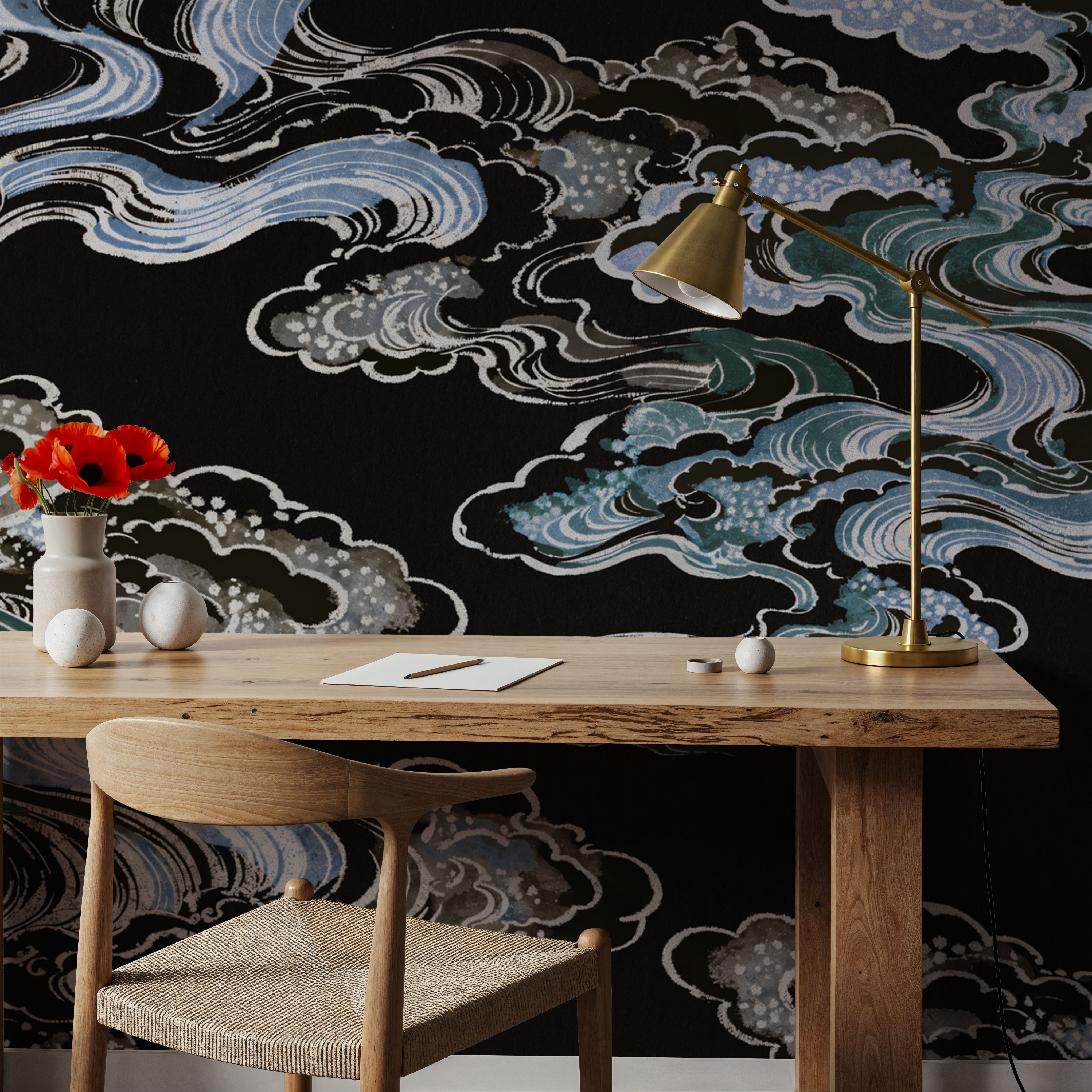 Ukiyo-e Clouds, Midnight