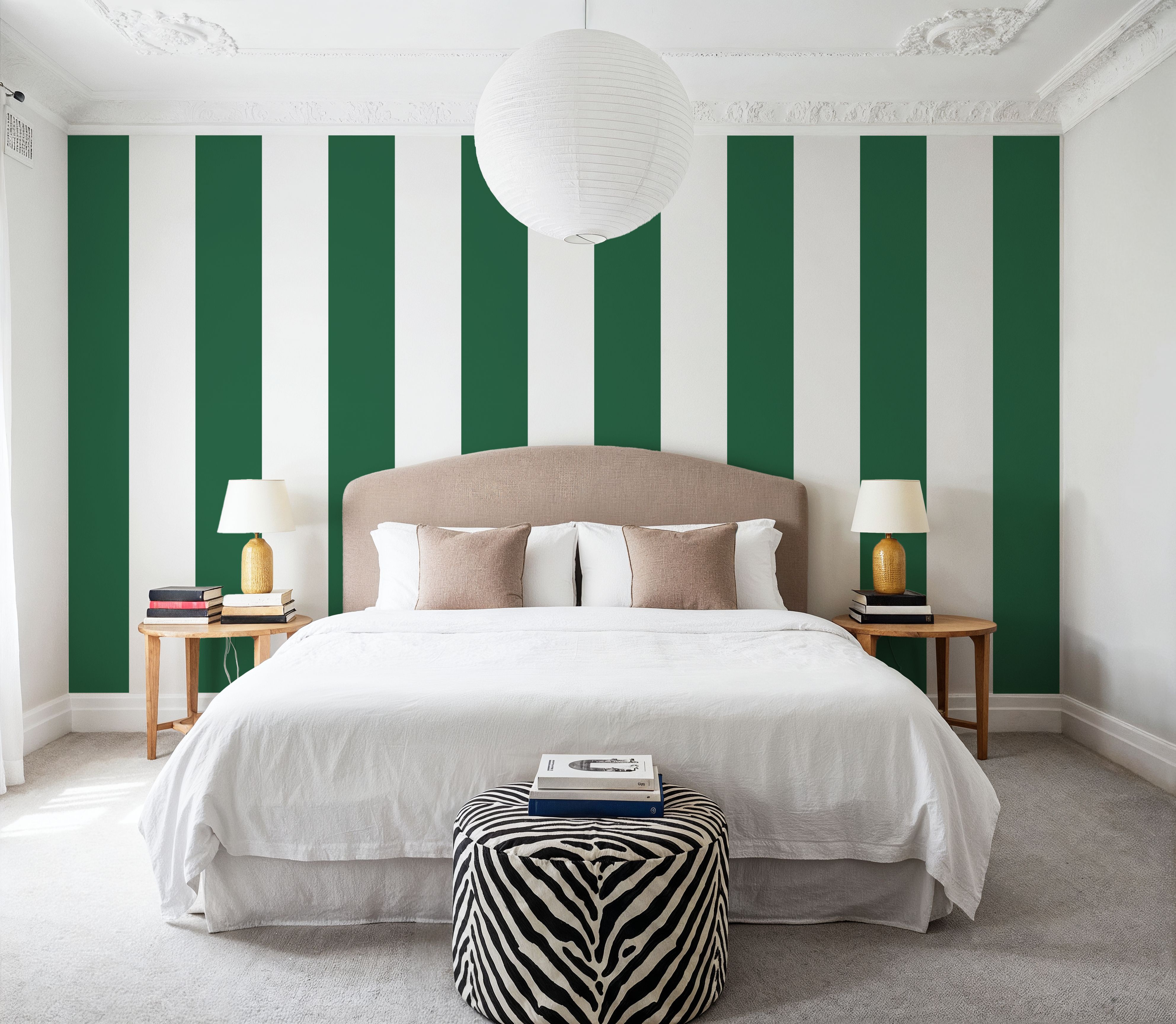 Circus Stripes, Salamander Green