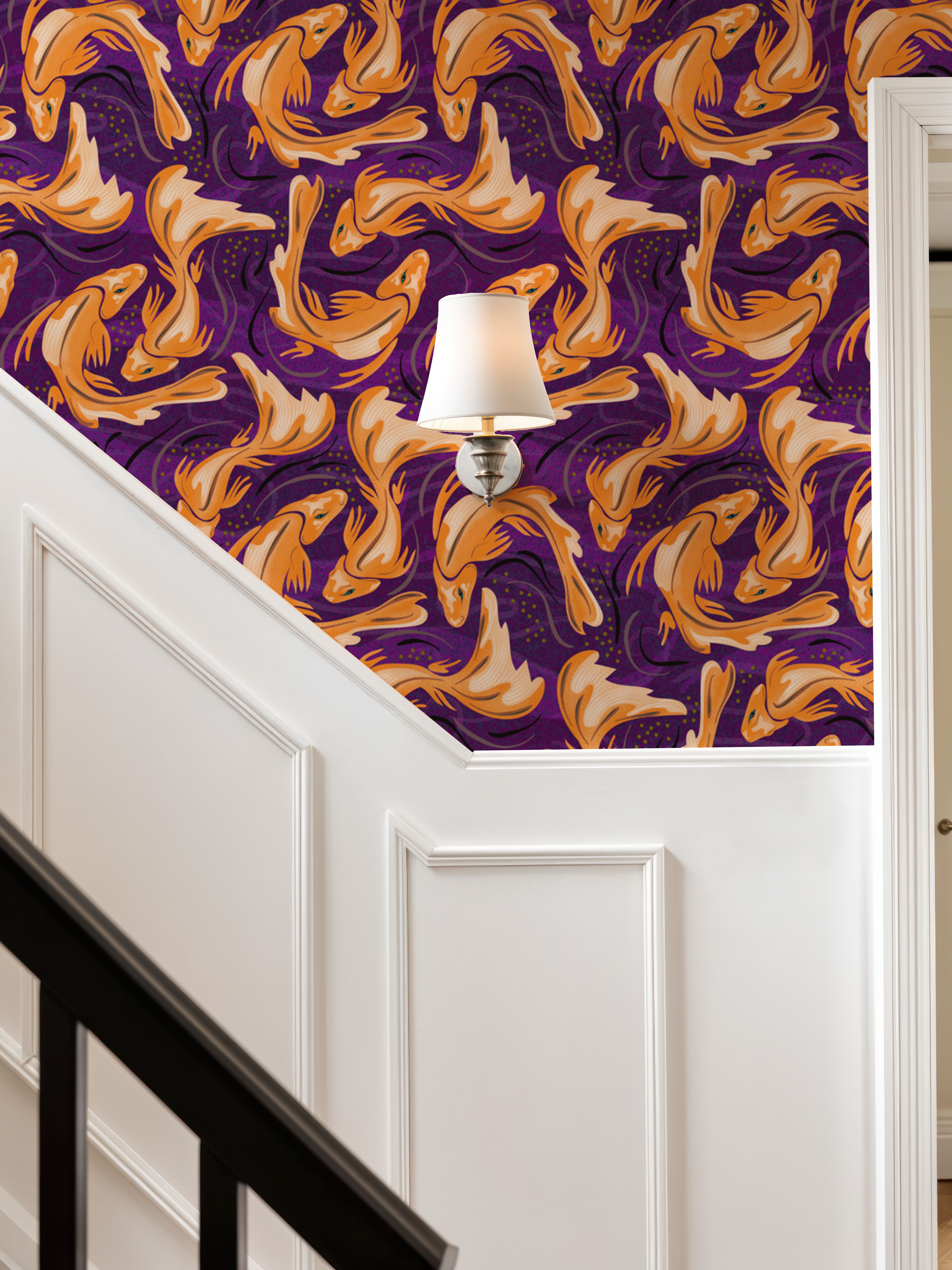 Koi Fish, Purple