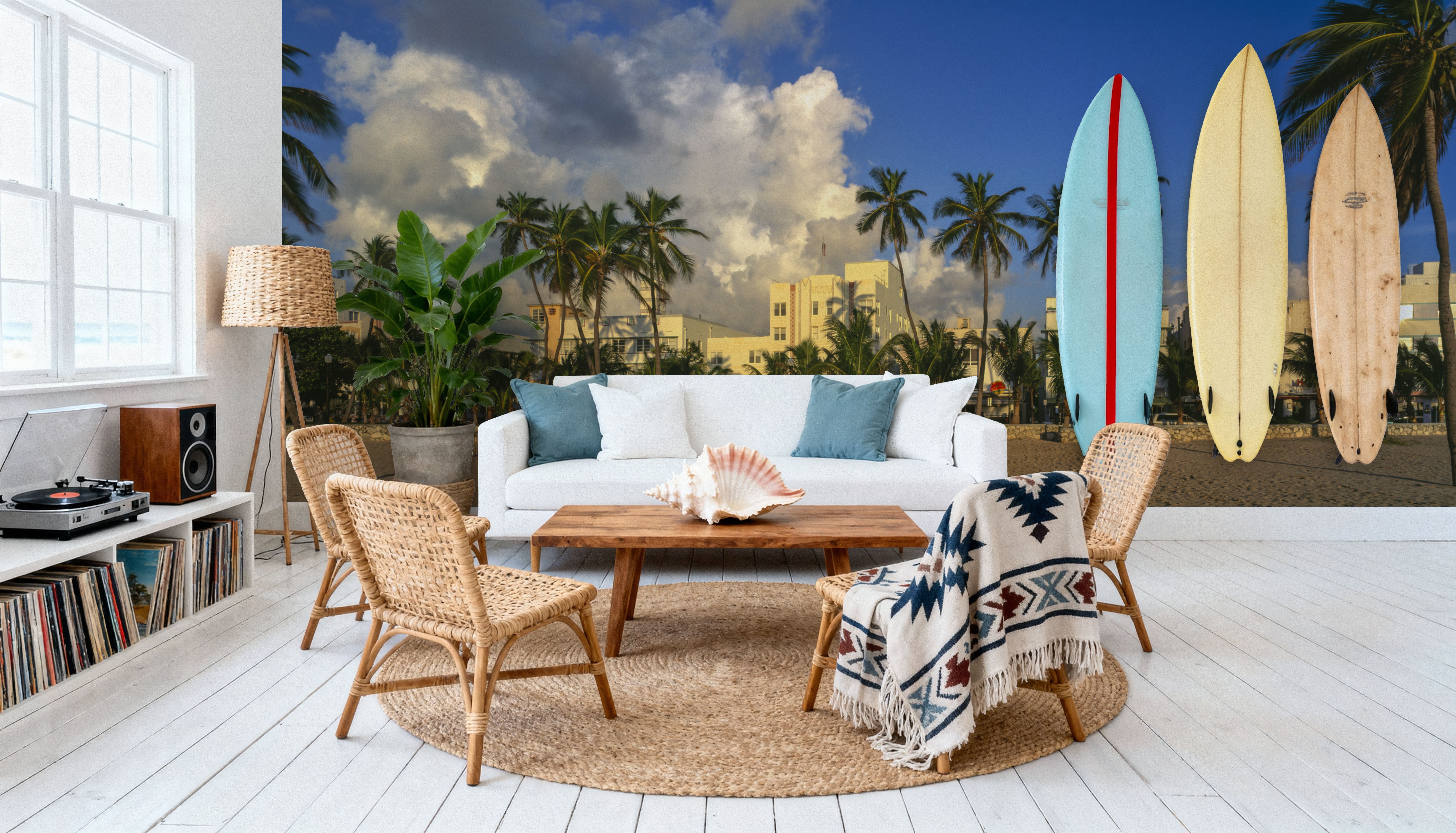 Miami Art Deco Promenade, Wallpaper