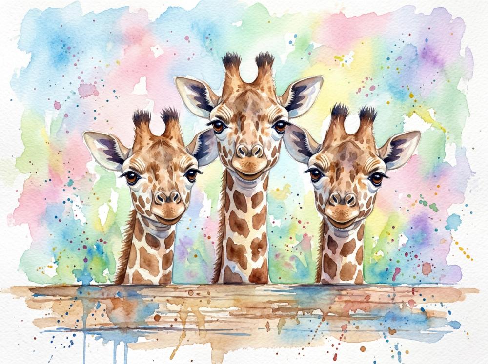 Giraffes - Cute Baby Animals Series
