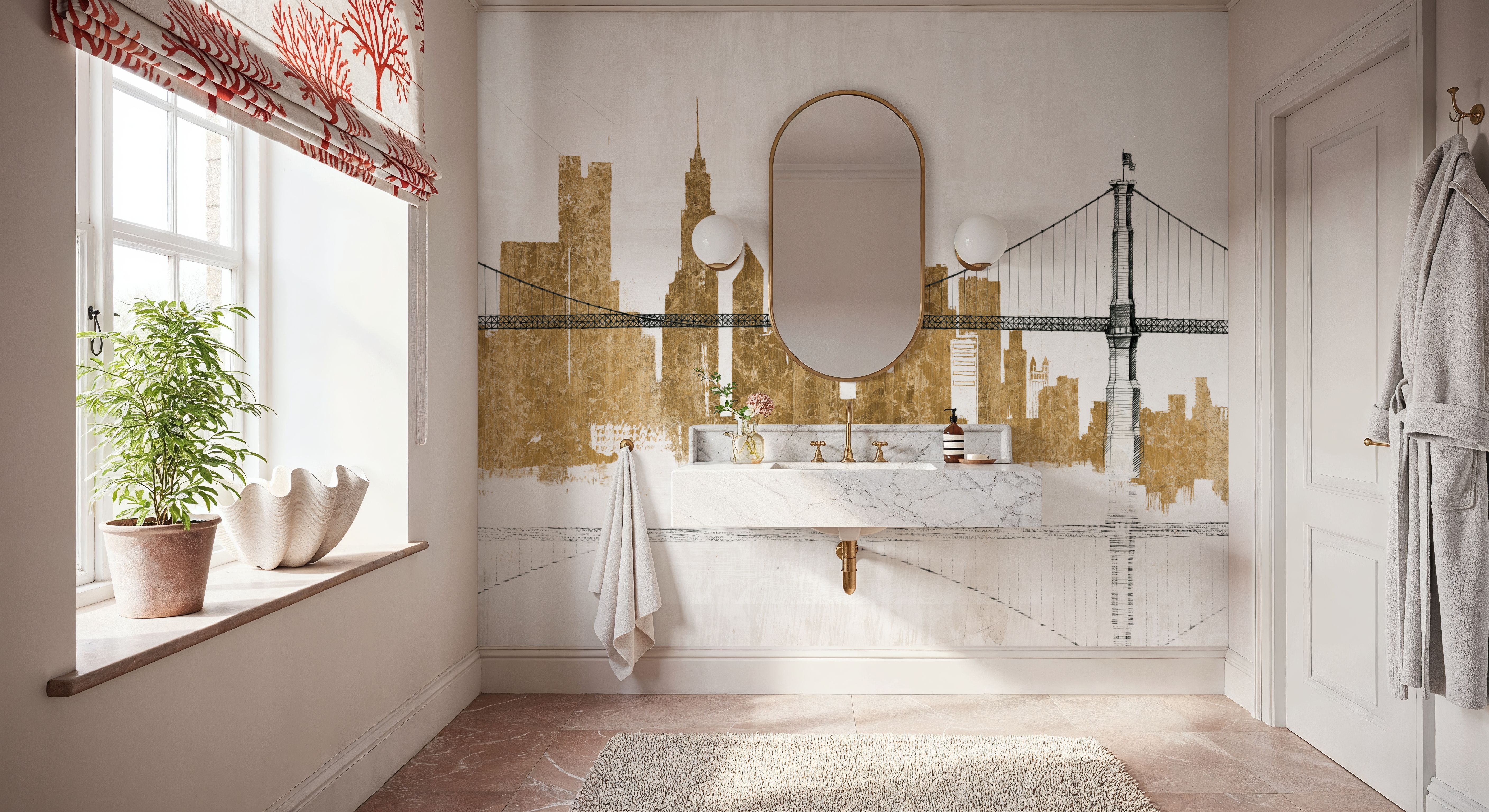 Bridge and Skyline Gold