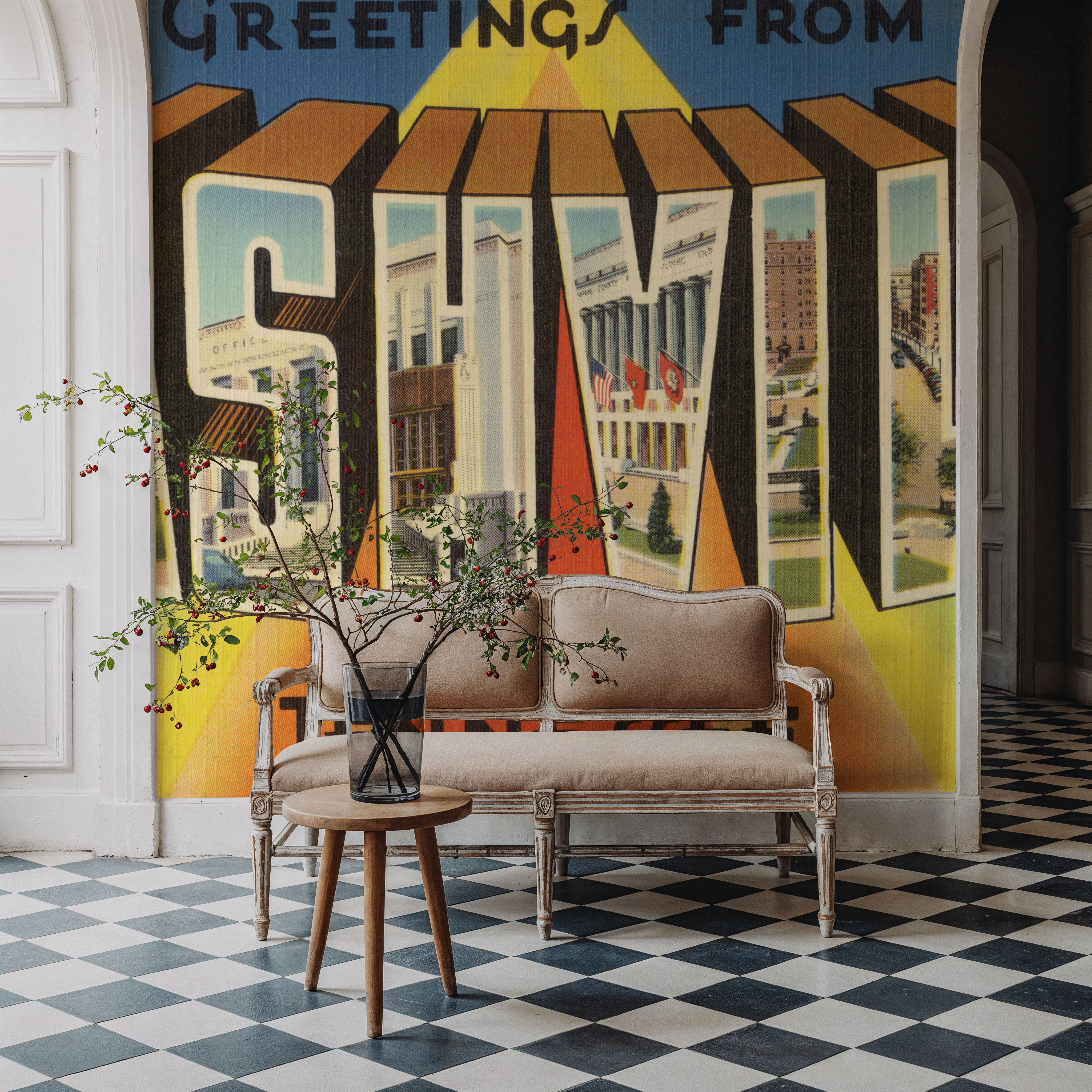 Greetings from Nashville - Screenprint Postcard