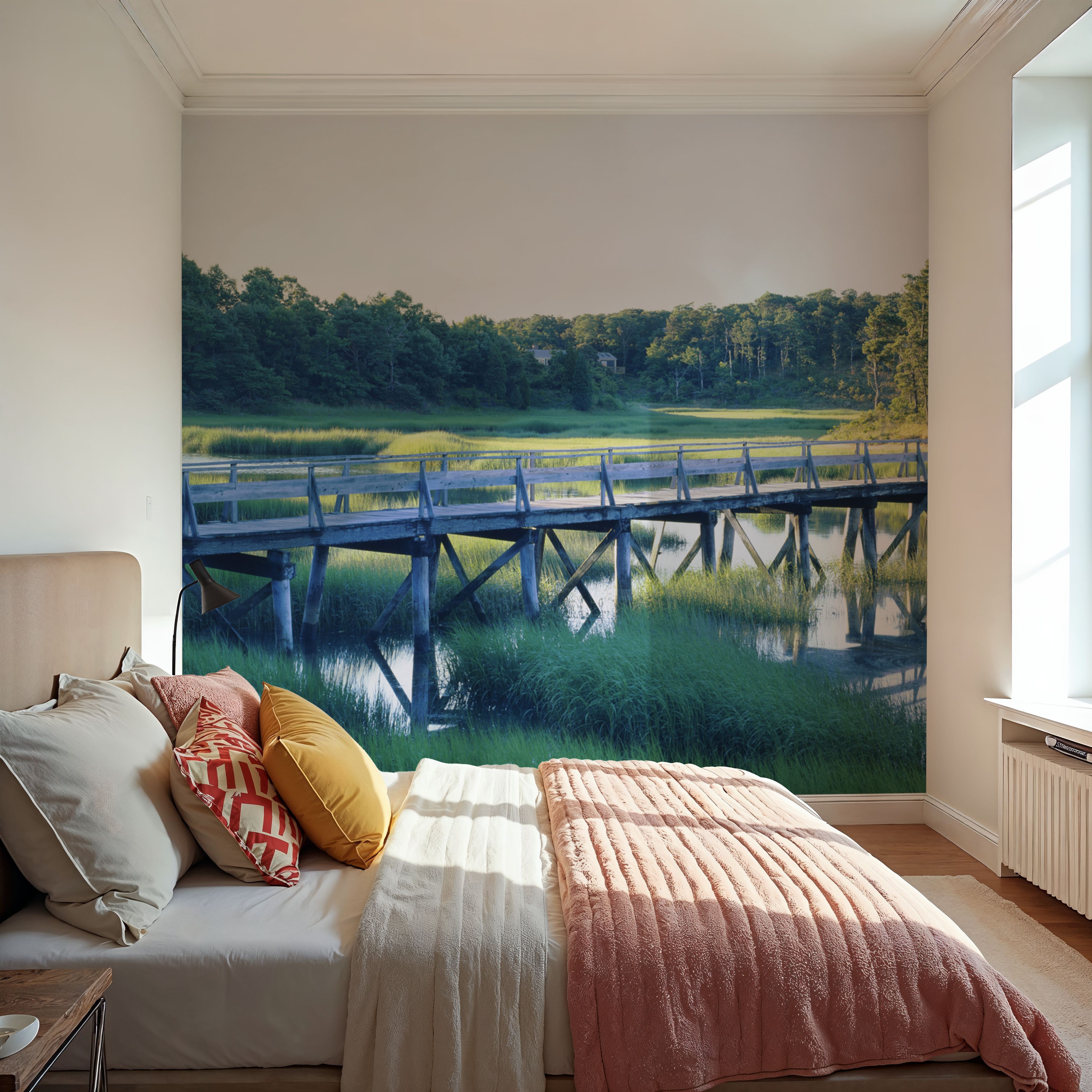 Woodland Bridge Reflection