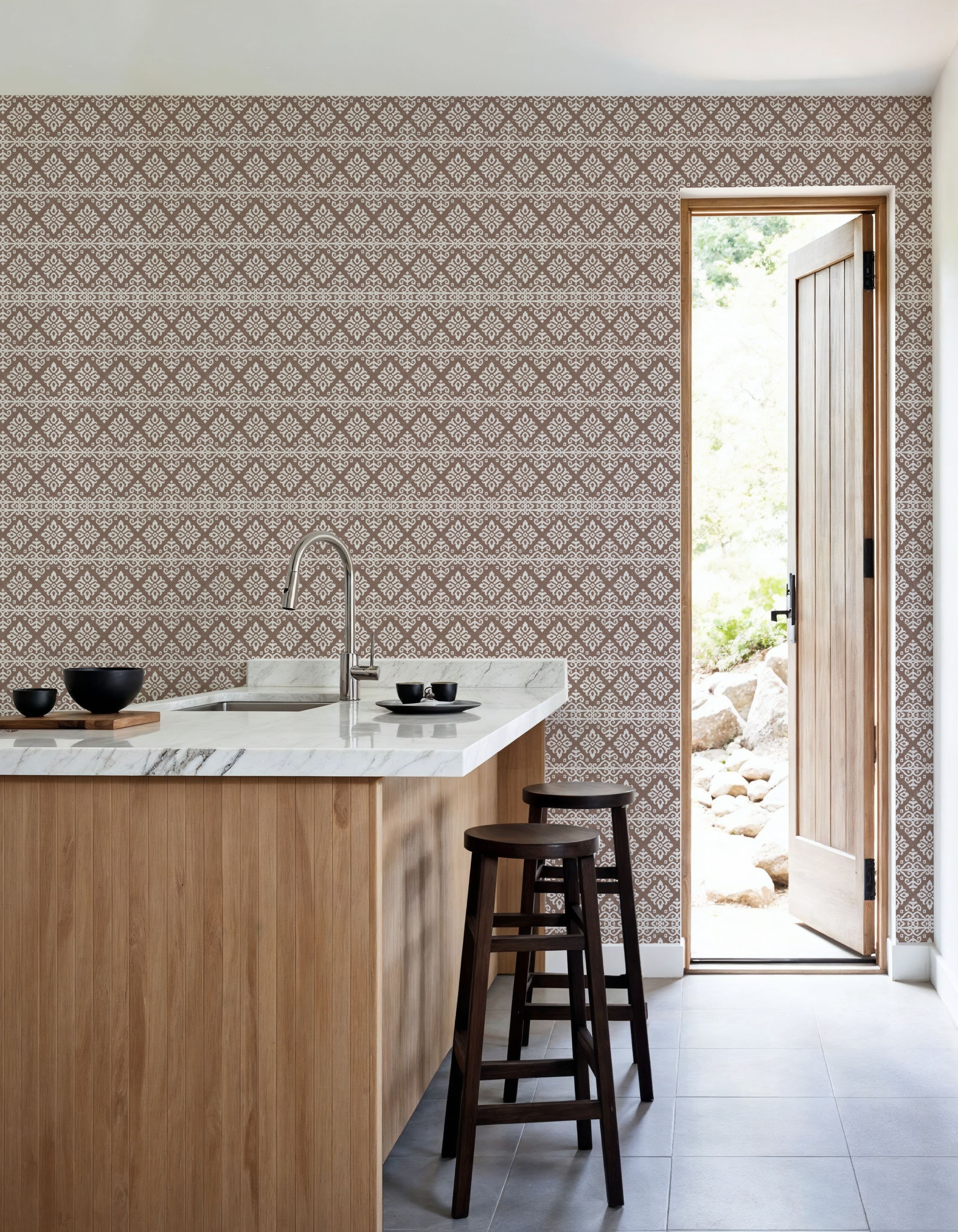 Amadora Squares Taupe
