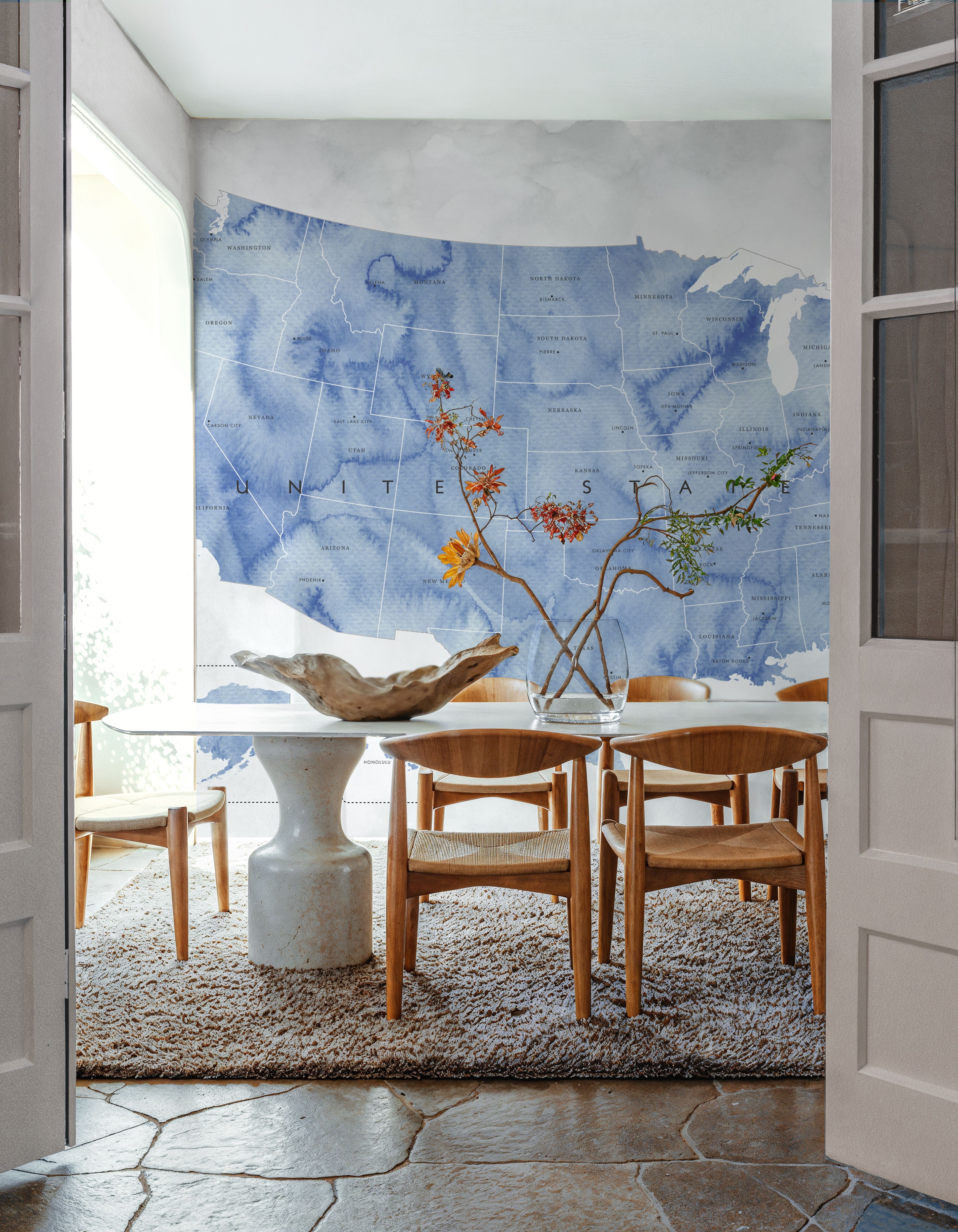 US State Map - Iria Wash