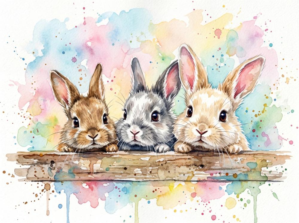 Rabbits II - Cute Baby Animals Series