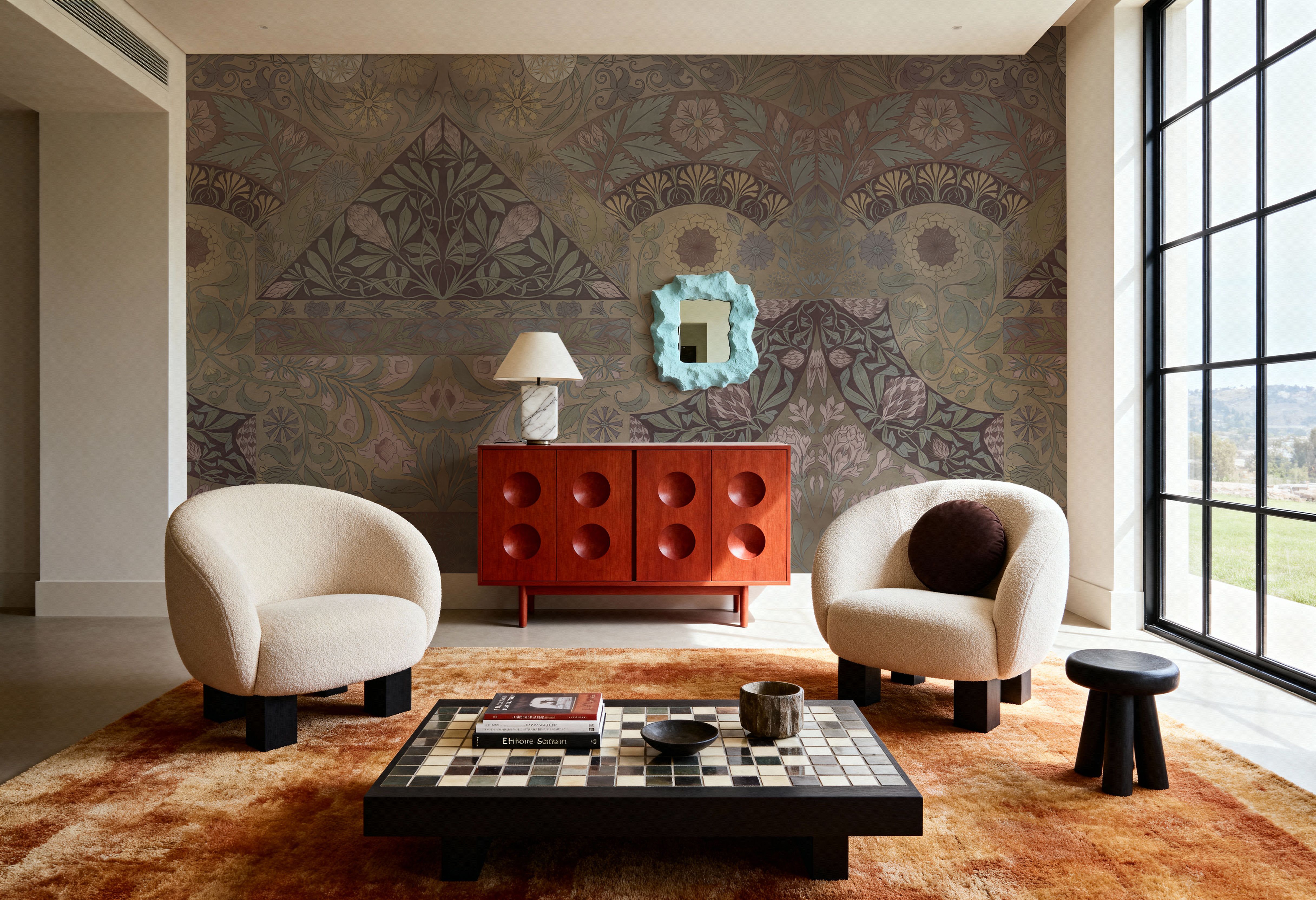 Ornament Hall, Wallpaper