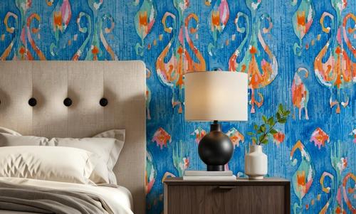 Electric Blue Ikat