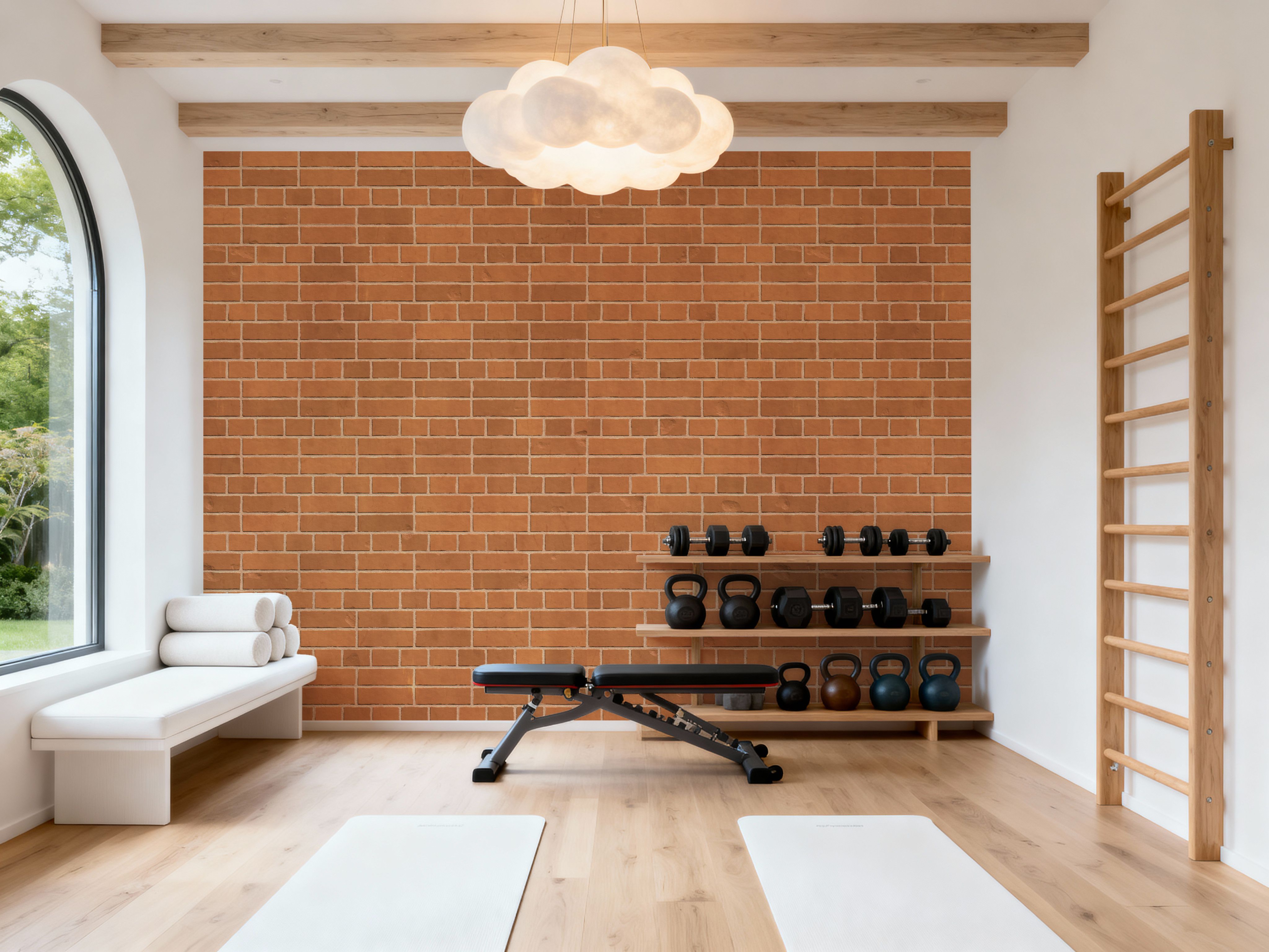 Rustic Brown Brick Wall