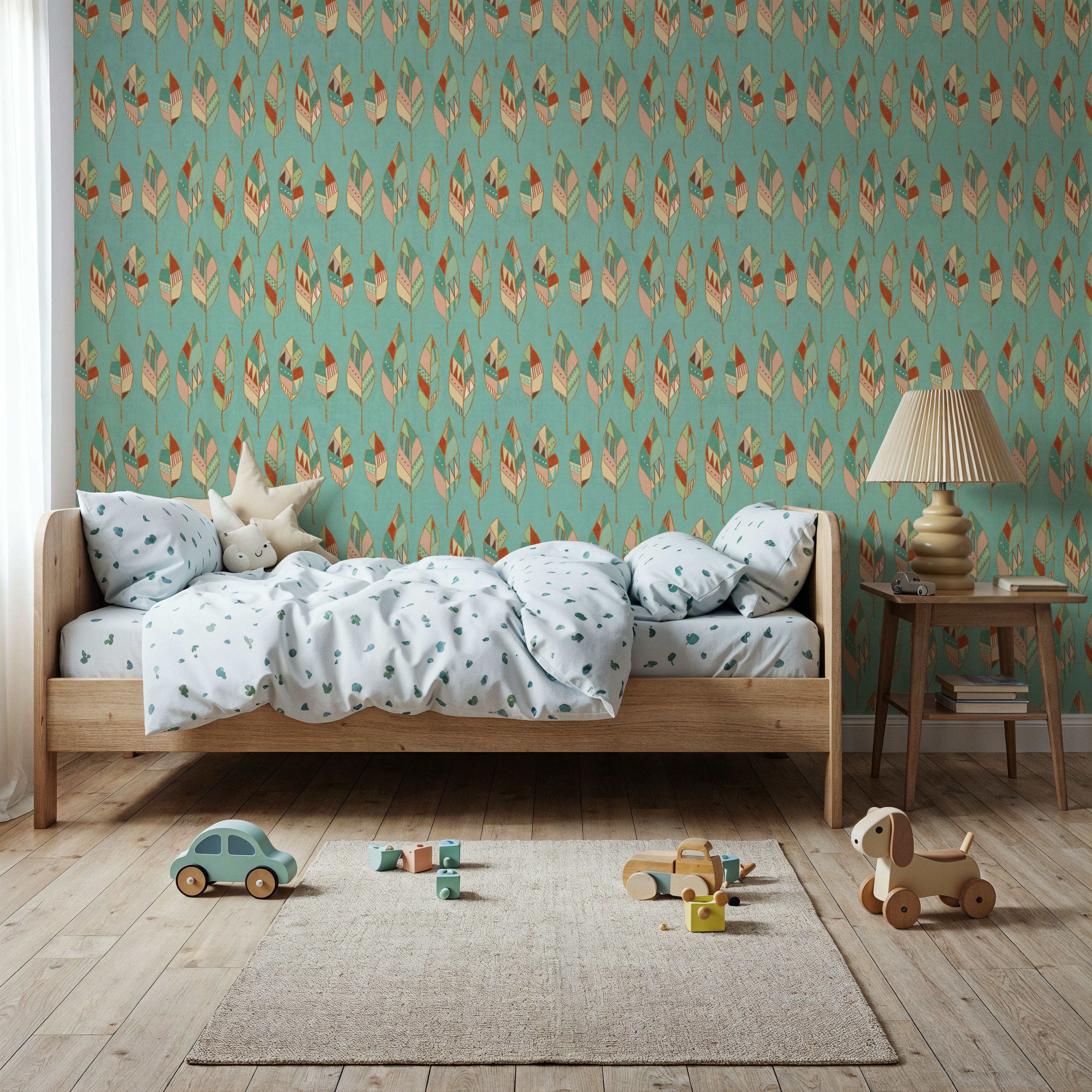 Southwestern Feathers Blue