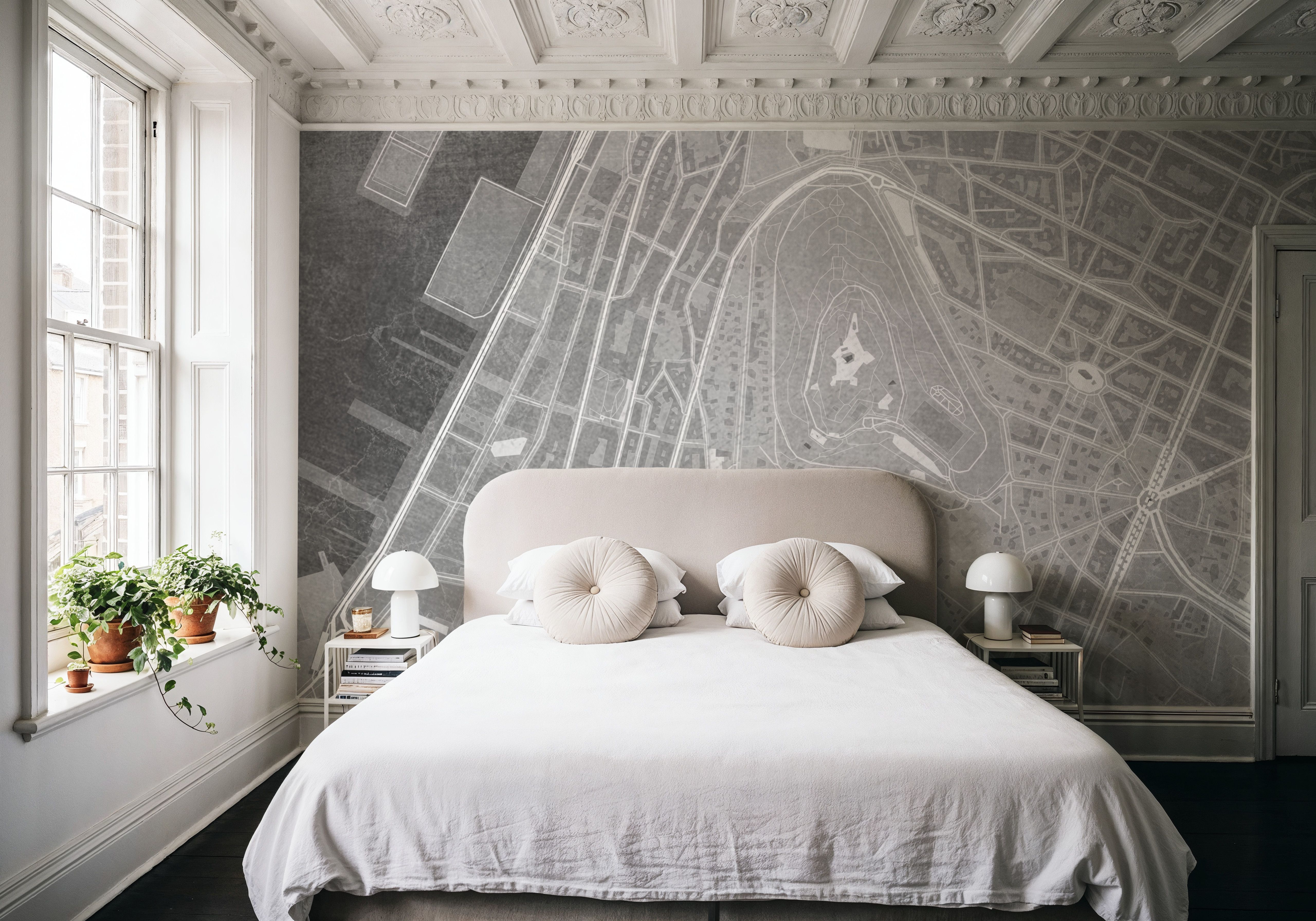 Vigo City Grey, Papier peint