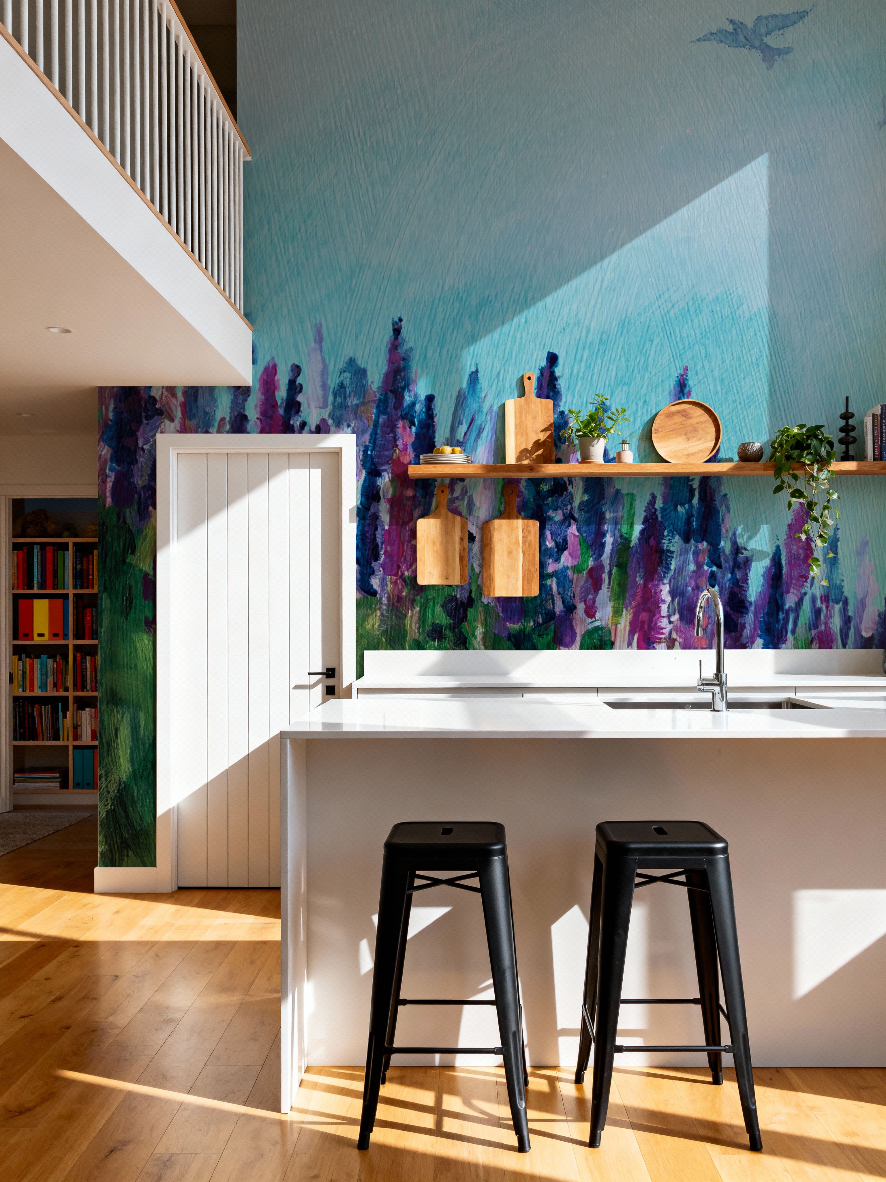 Swallows and Lupines