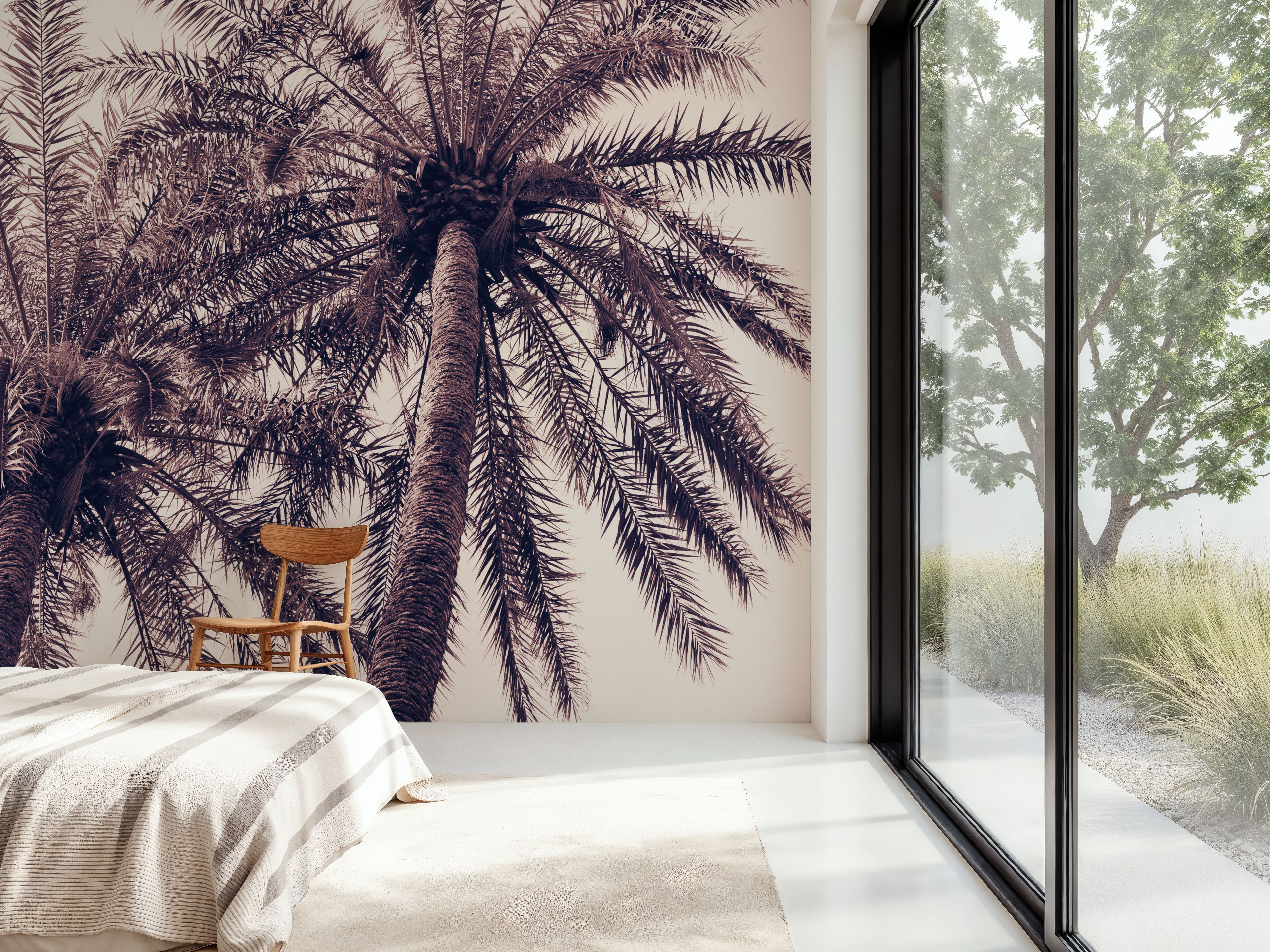 Pink Palms Horizontal