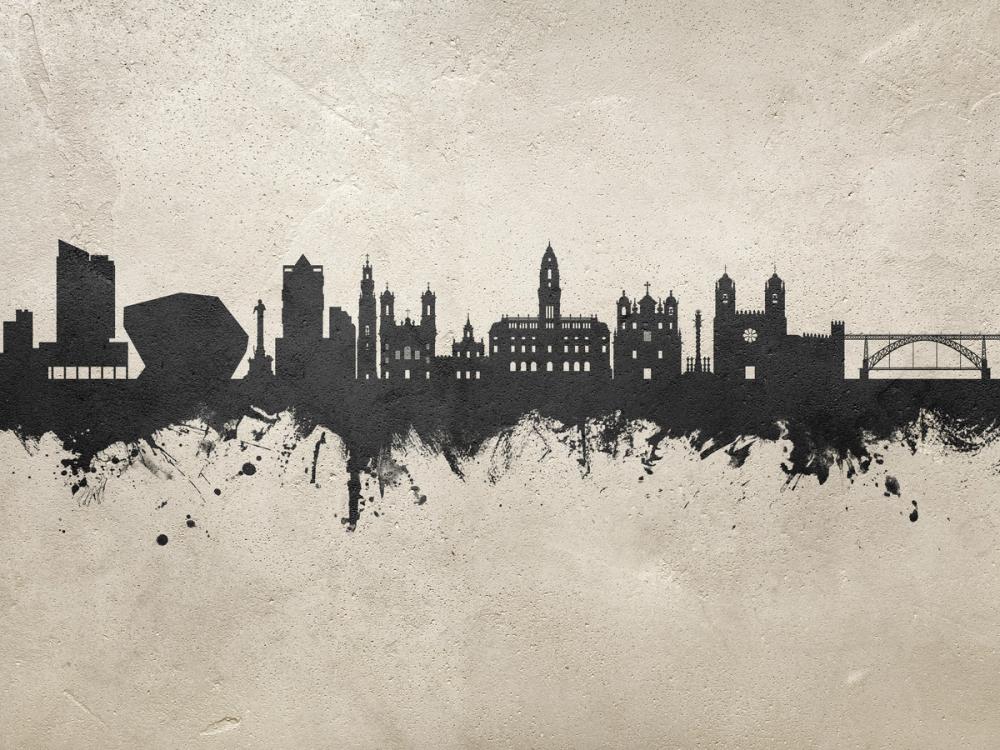 Porto Portugal Skyline Concrete