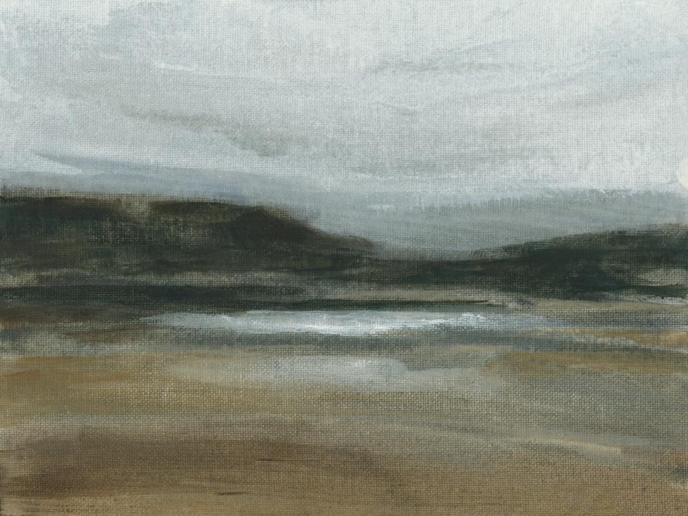 Misty River Valley on Canvas