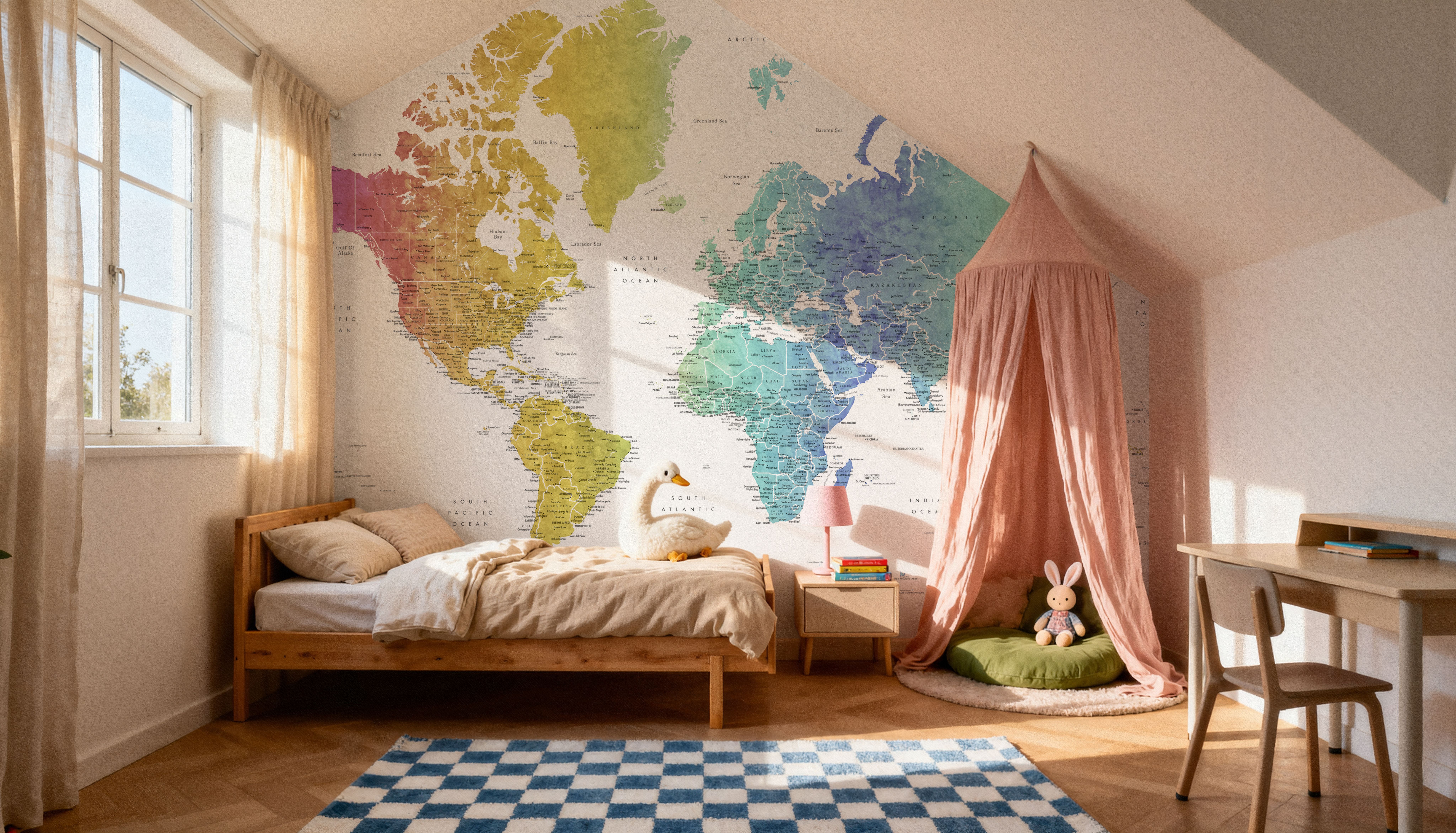 World Map Cities - Adrius