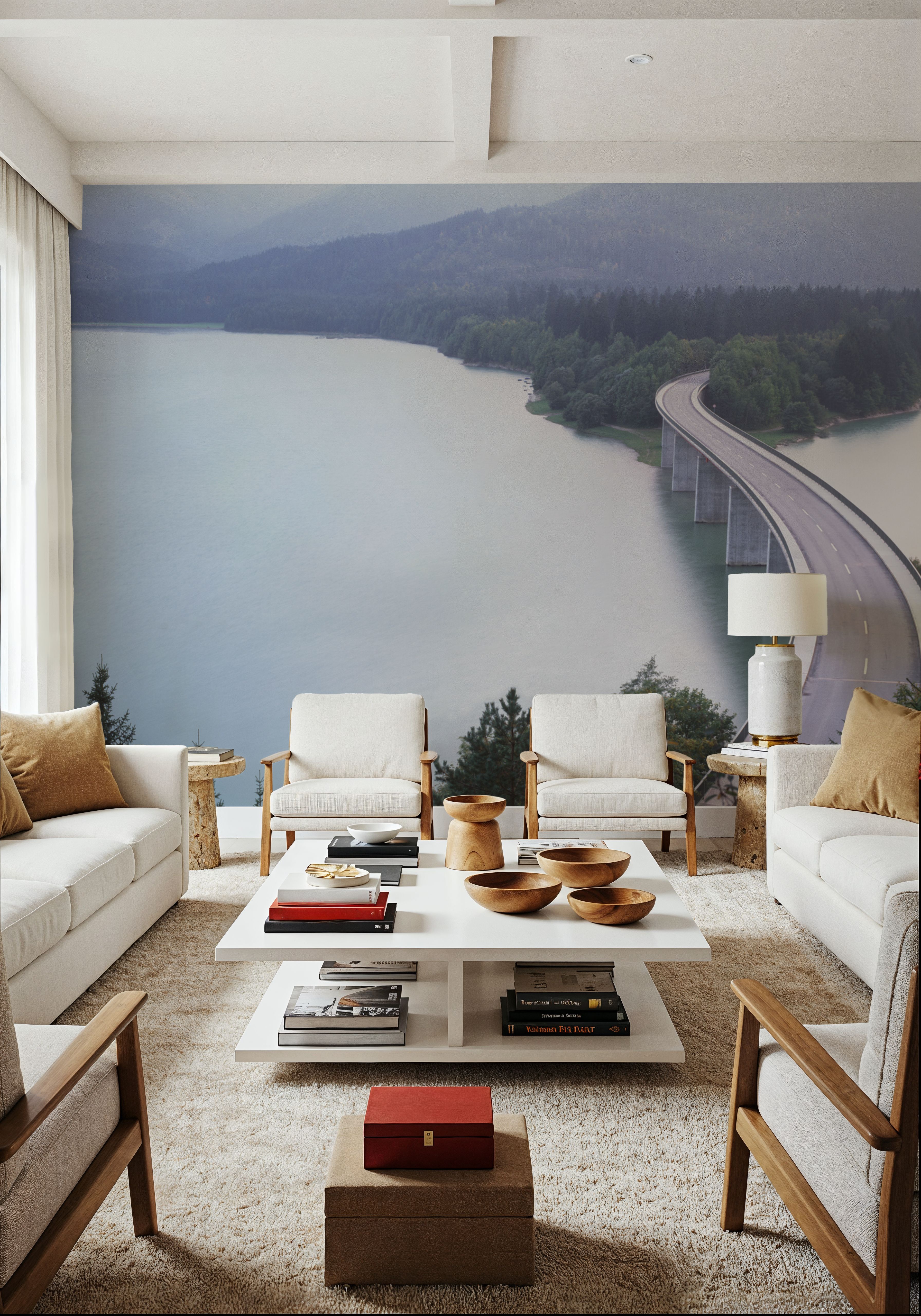 Misty Bridge Crossing